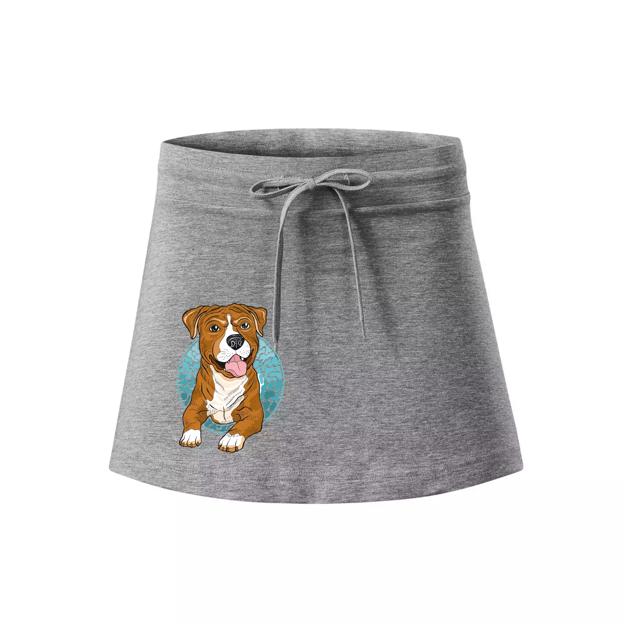 Americký staford kreslený v kolečku (Pecka design)