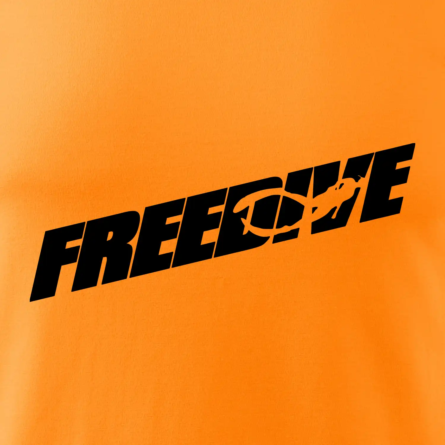 Freedive - nápis s potápěčem