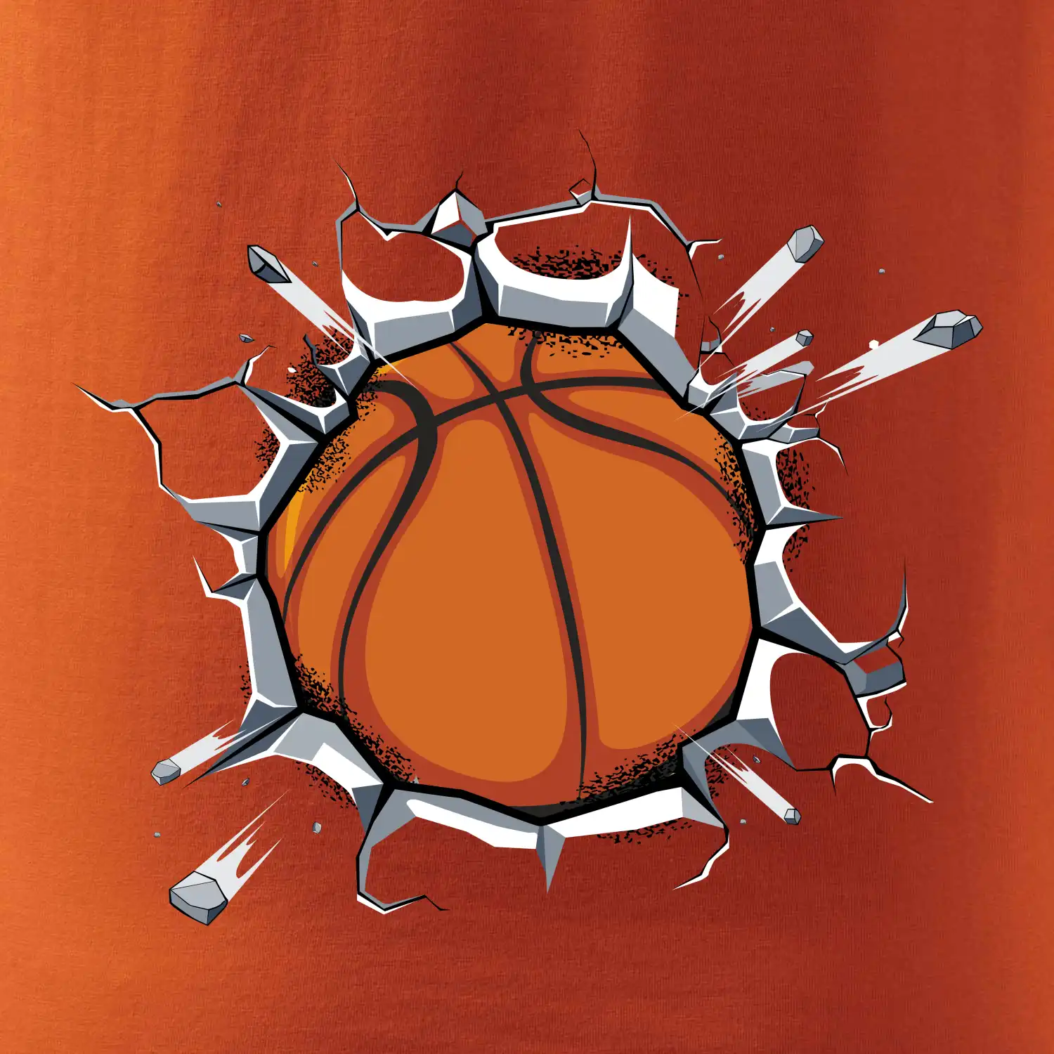 Basketbal míč v triku