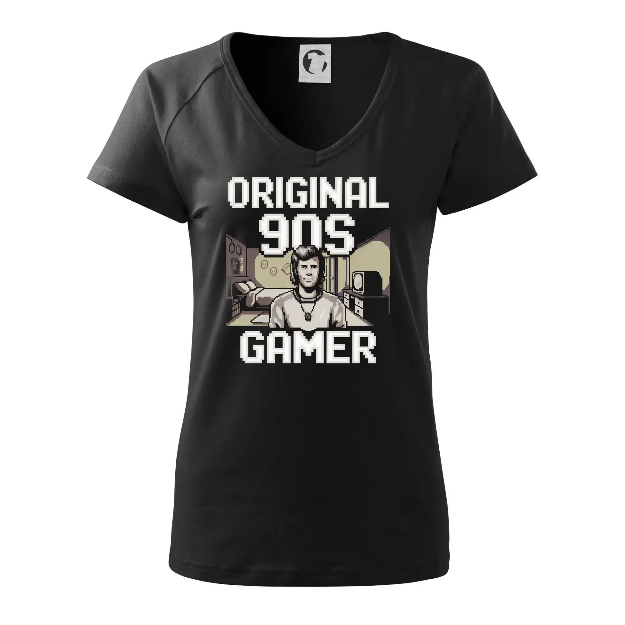 Tričká pre ajťákov - Original 90s gamer - béžový - Tričko dámske Dream