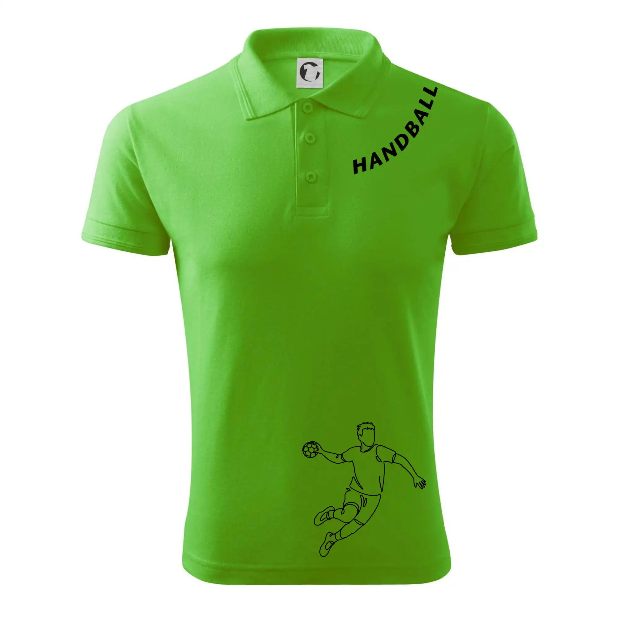 Handball nápis šikmo