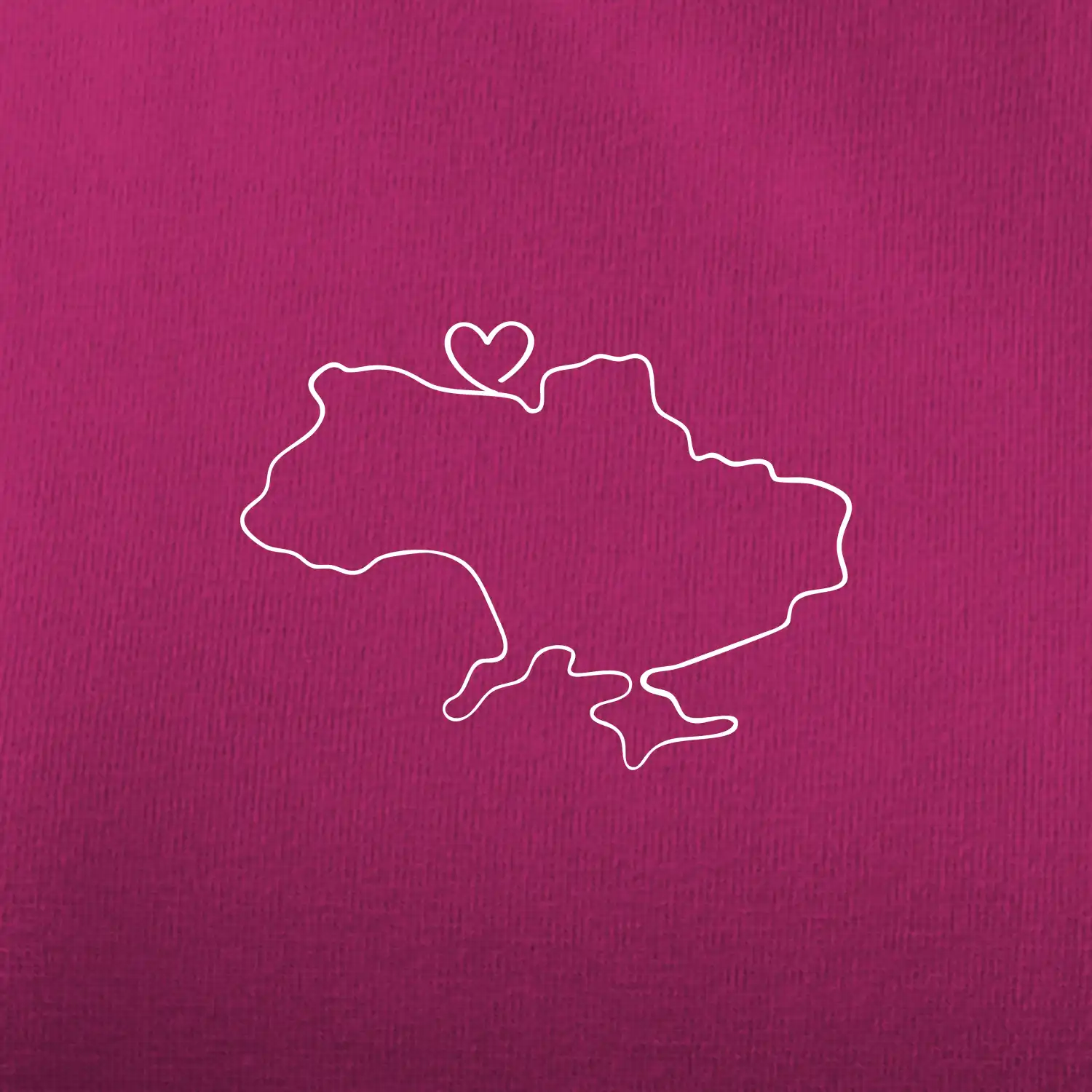 Mapa Ukrajiny - srdce