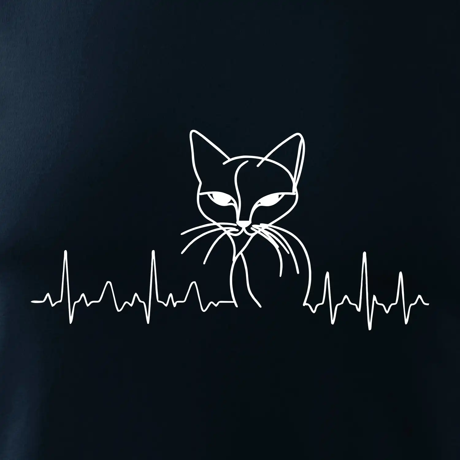EKG křivka kočka