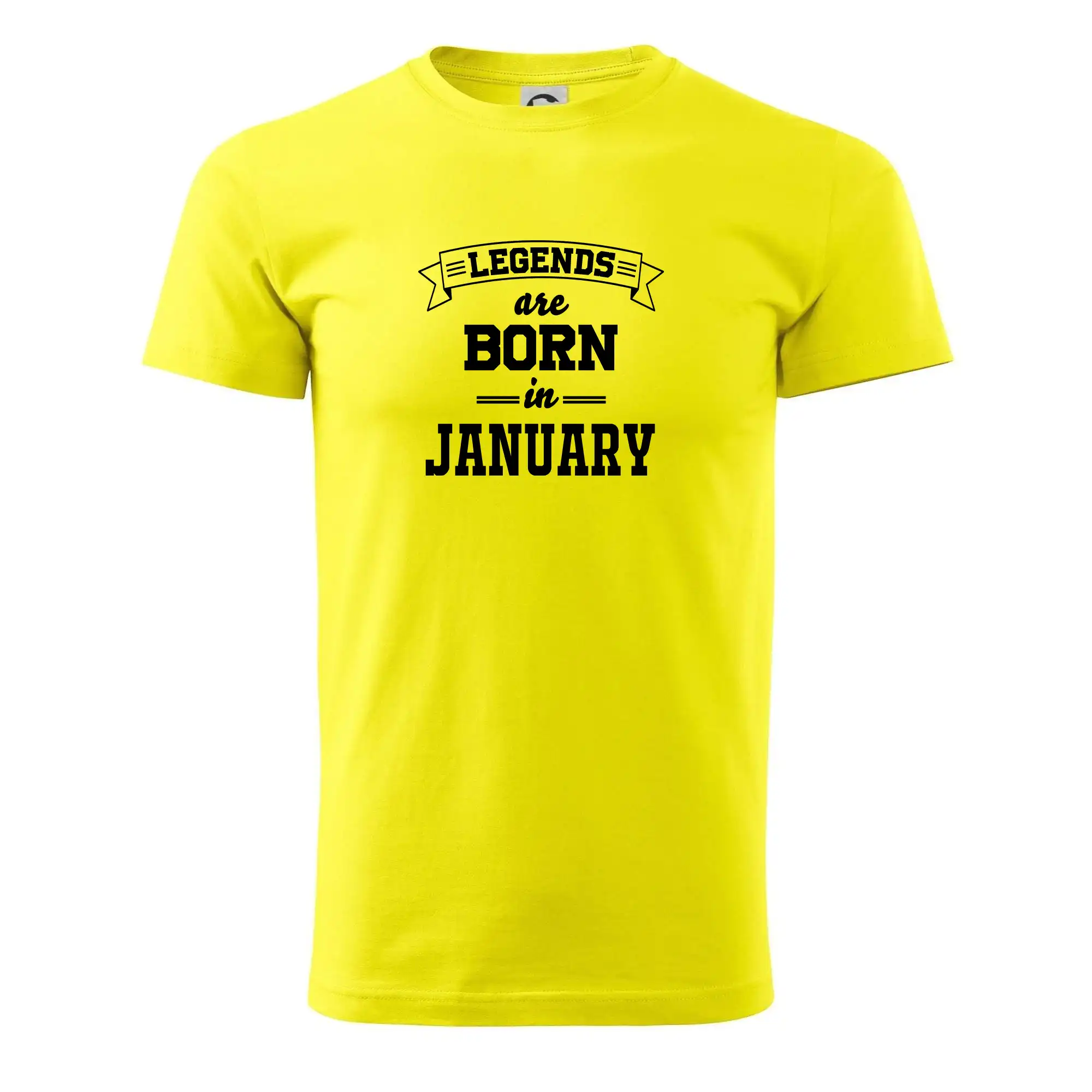 Tričká pre narodených v januári - Legends are born in January - Pánske tričko nižšej gramáže