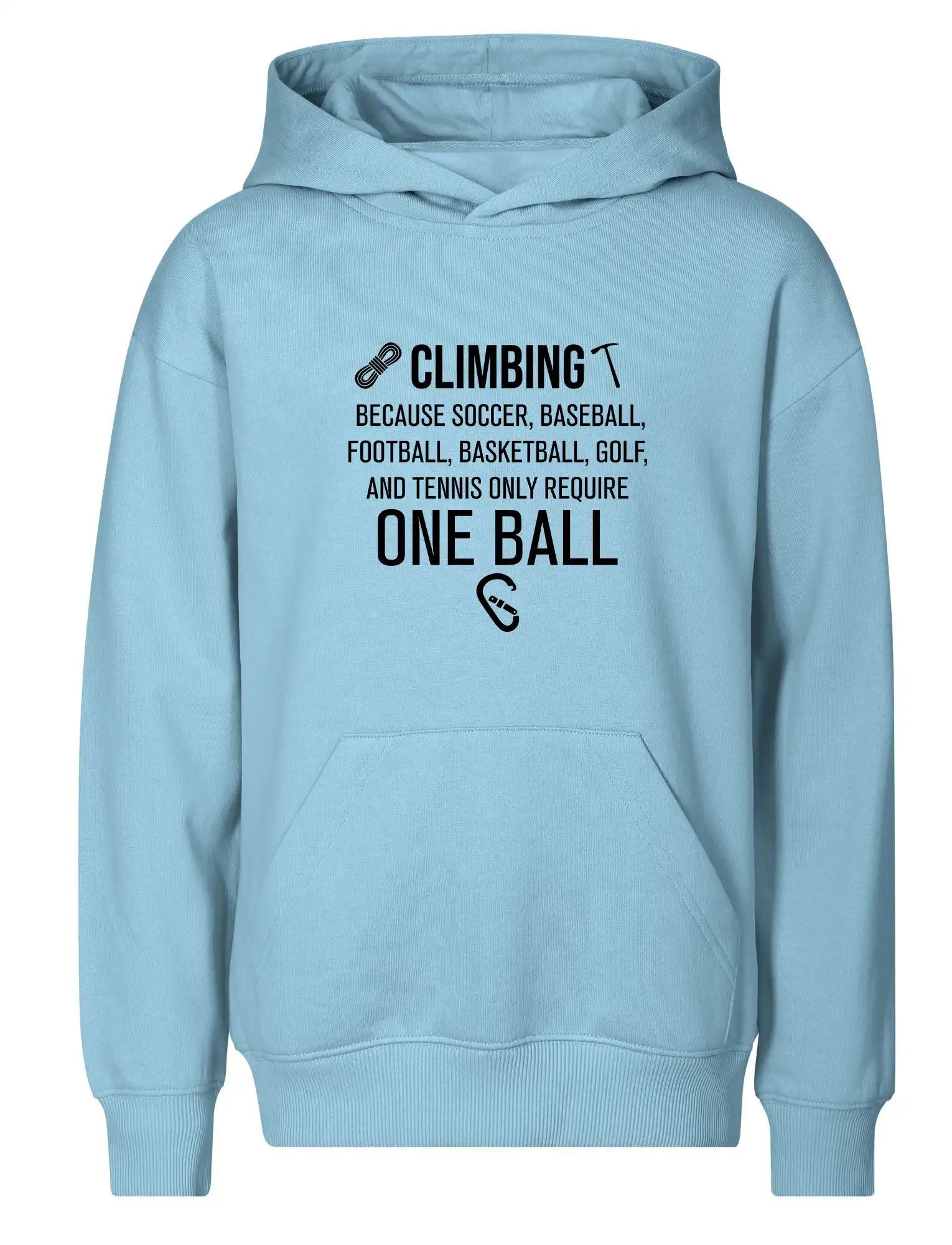Climbing beacause one ball
