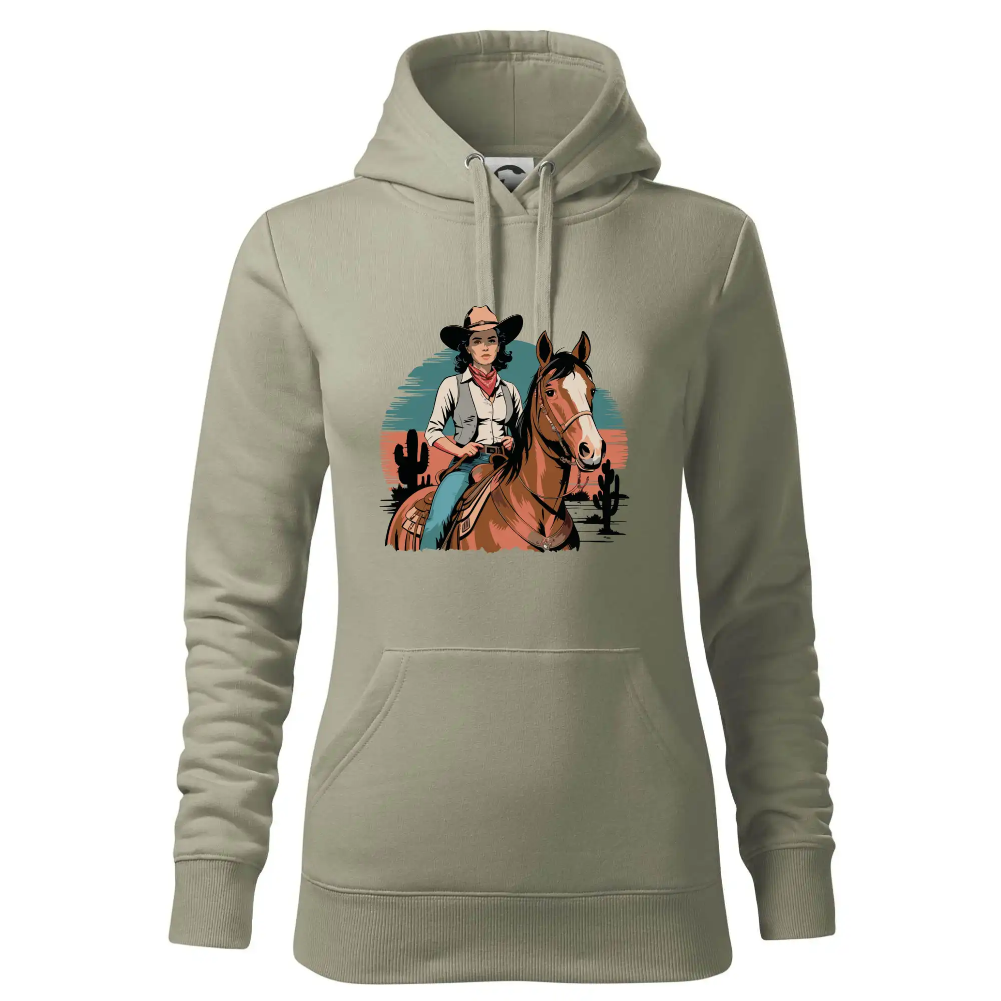 Cowgirl vintage na koni