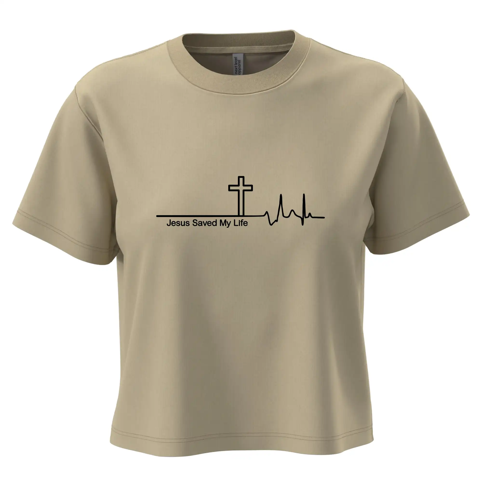 Jesus Saved My Life kříž ekg