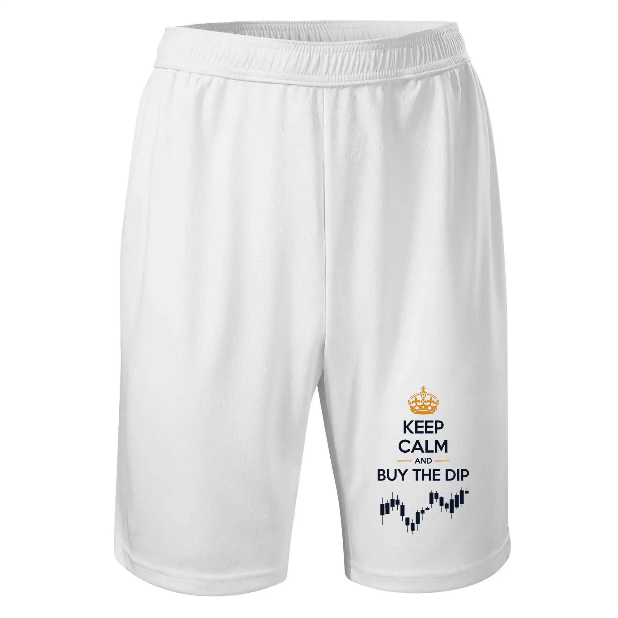 Keep Calm and Buy the Dip - koruna a graf - Šortky pánske športové