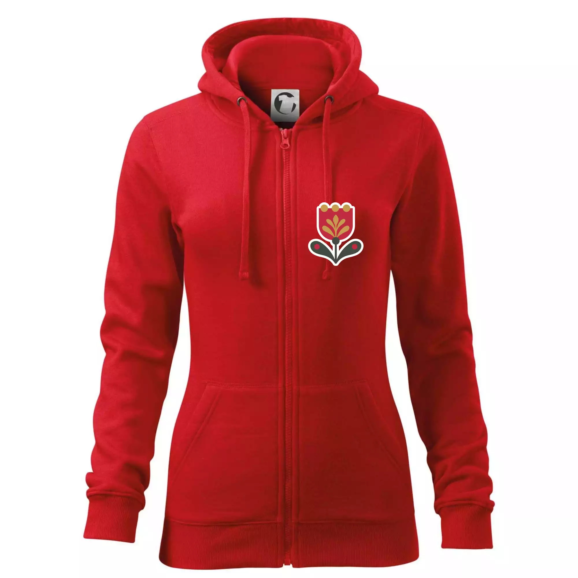 Folklor na prsu tulipán