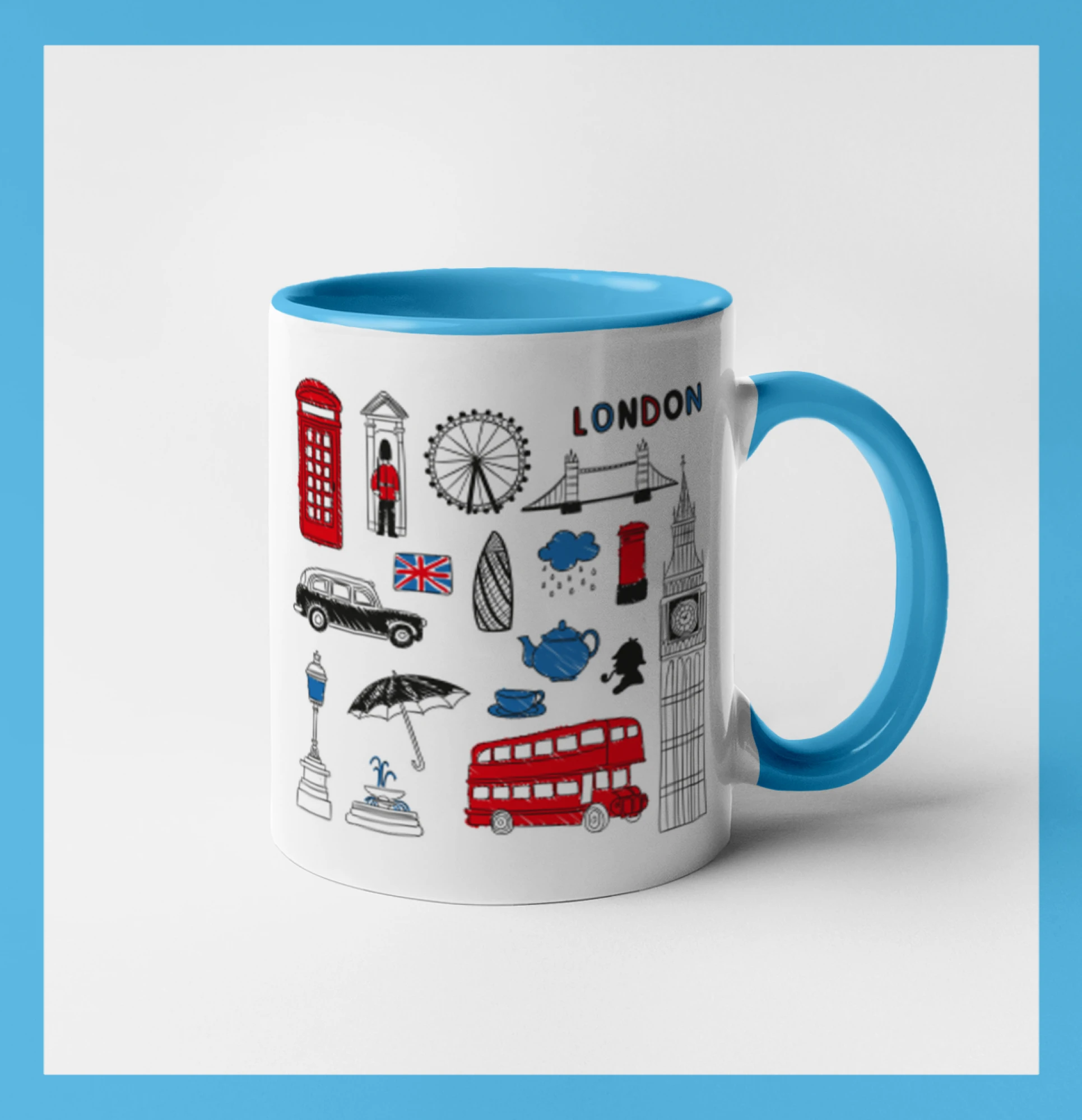 Velká Británie - kreslené ikonky