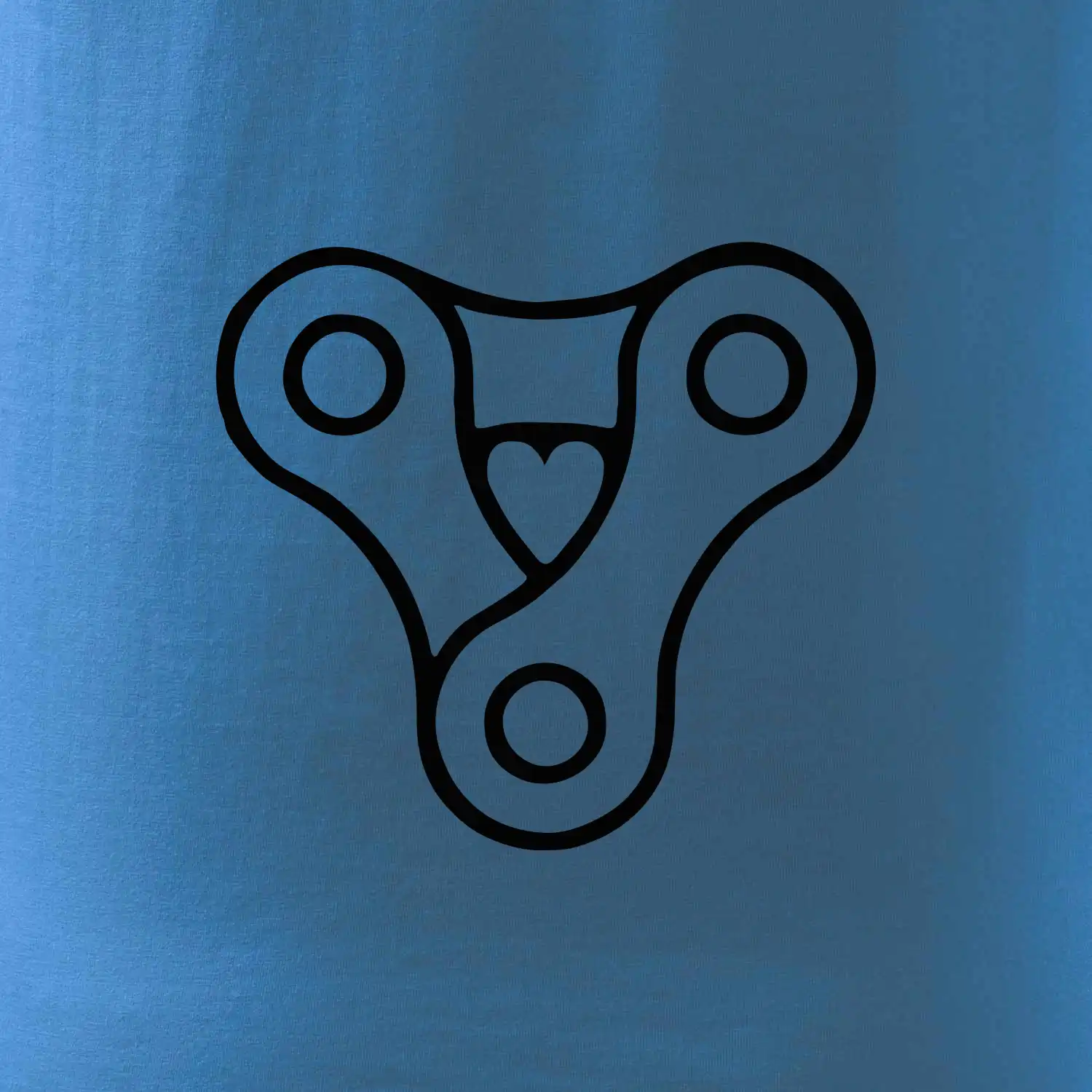 Cyklo srdce řetěz trojúhelník