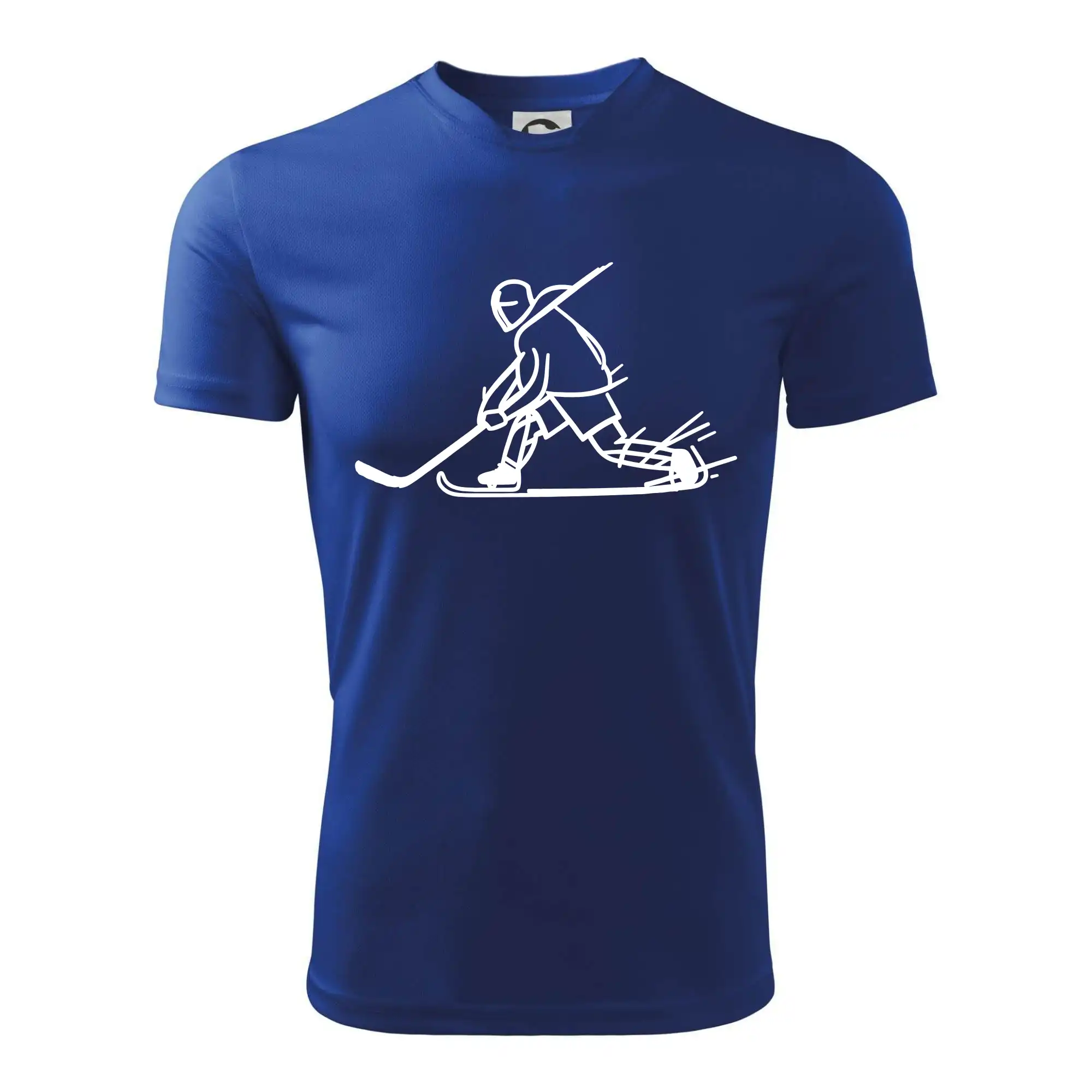 Kreslený hokejista tučnou fixou