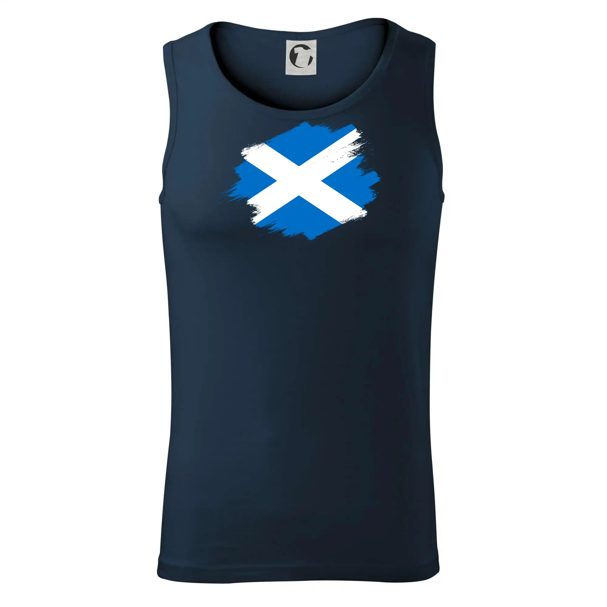 Skotská vlajka kreslená štetcem