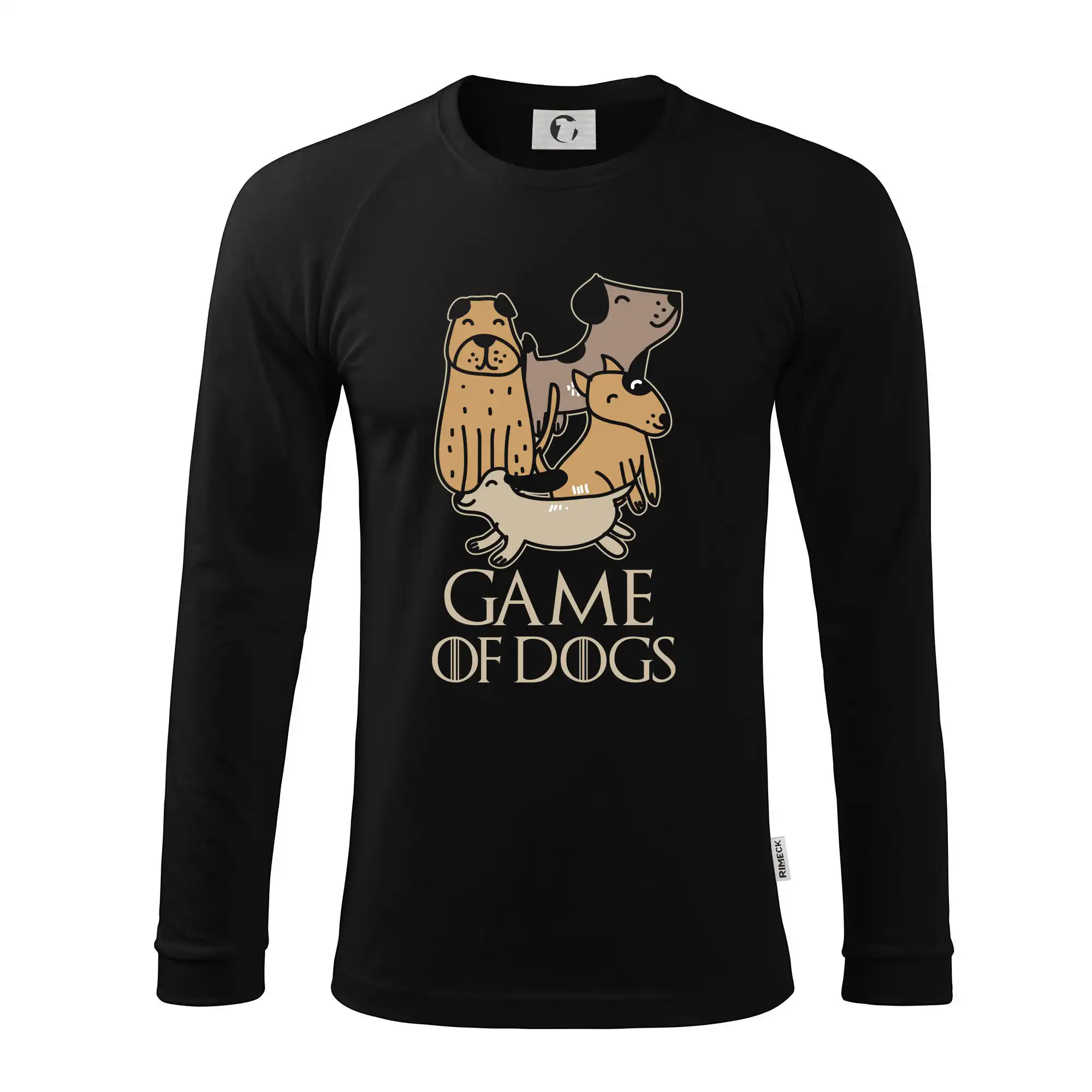 Ostatné psie plemená - Game of Dogs psi - Pánske tričko s dlhým rukávom LS130
