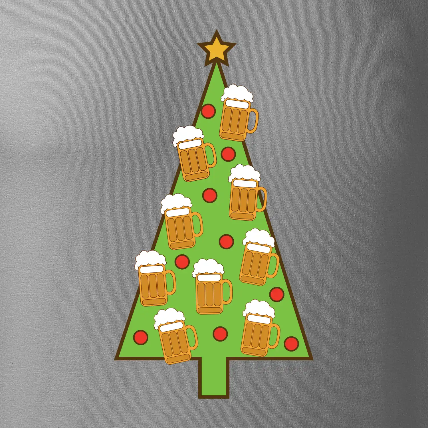 Nic více nepotřebuji - stromeček a pivo (Pecka design)