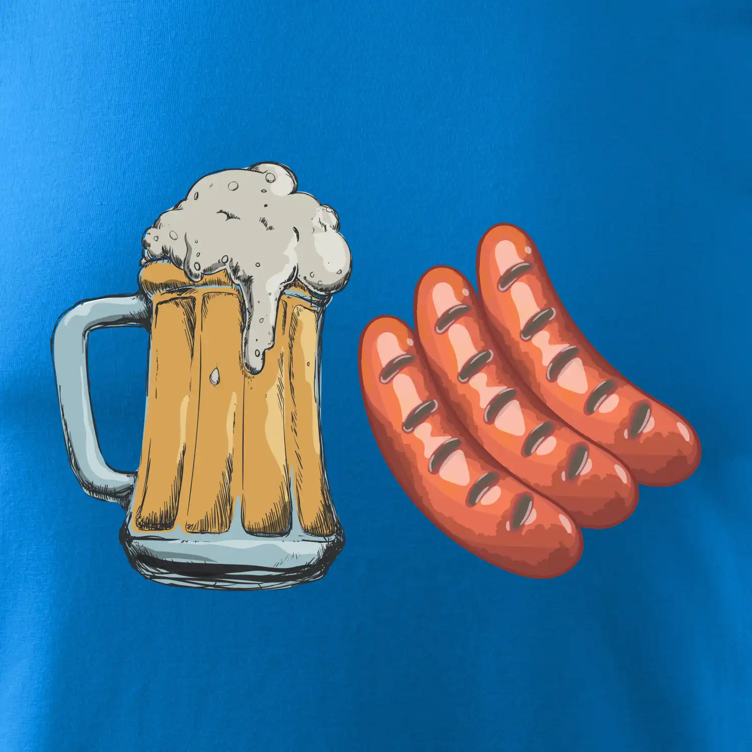 Pivo a klobása