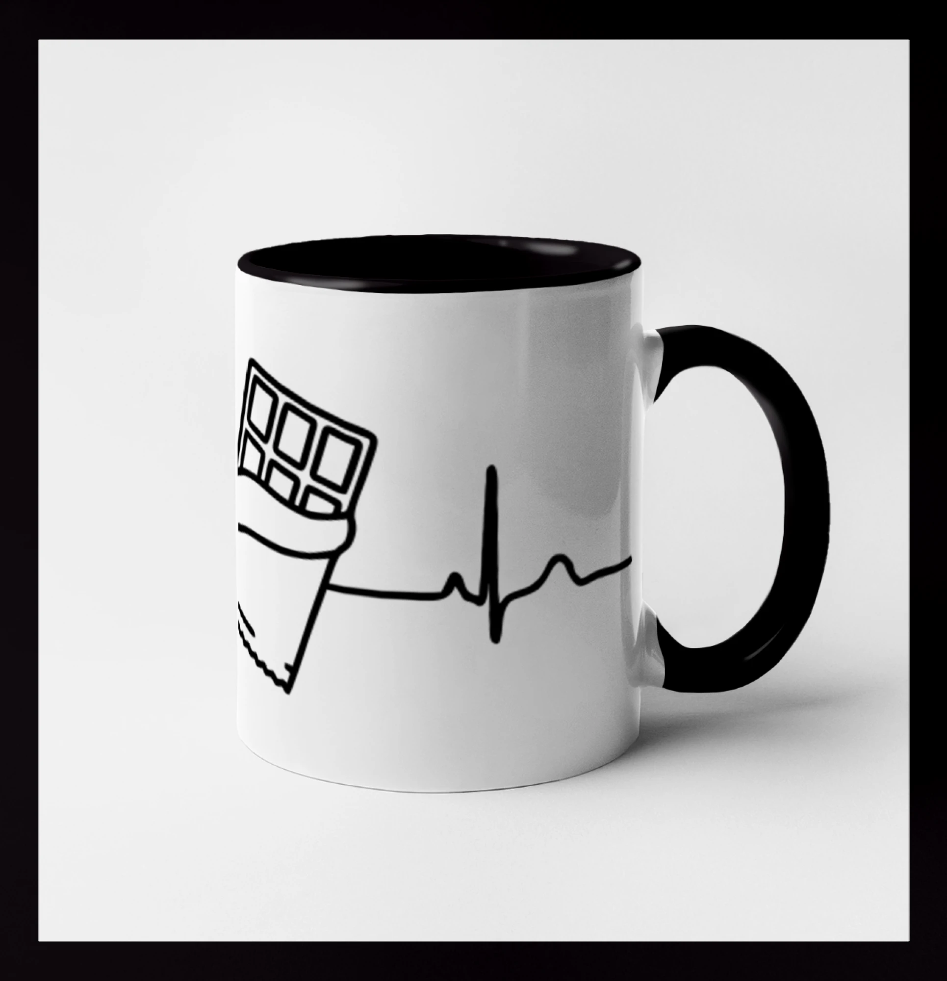 EKG čokoláda - Hrnček 