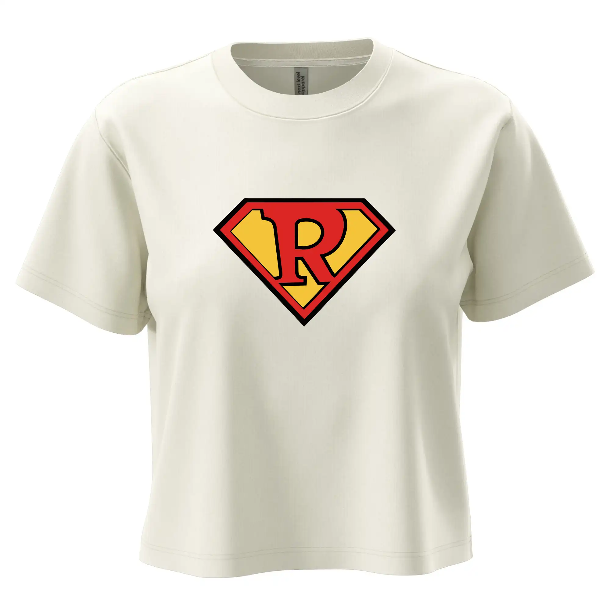 Tričká a mikiny pre mamičky - Superman písmeno - Boxy cropped tričko OVERSIZE