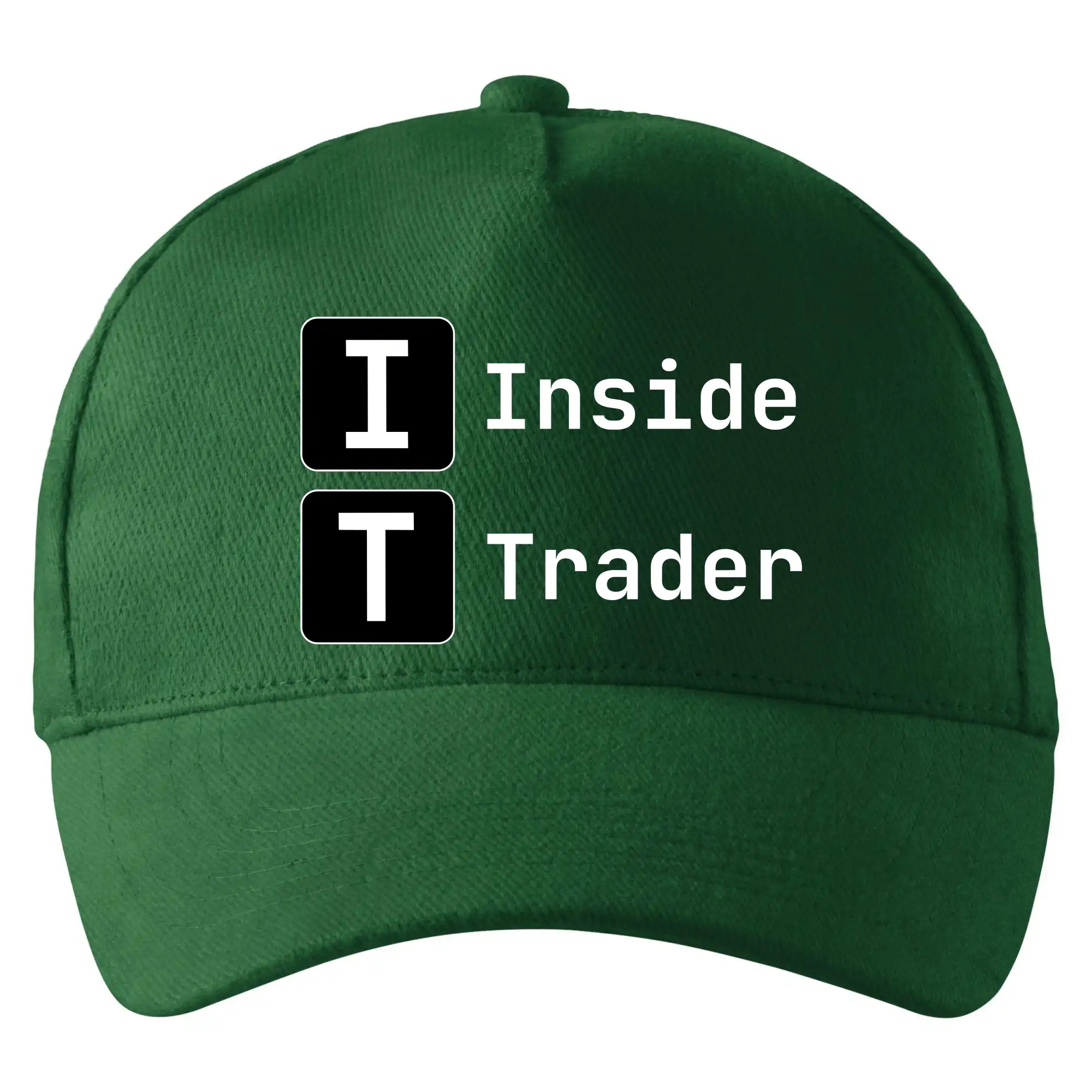 Tričká pre ajťákov - IT Nápis Inside Trader - Šiltovka so zahnutým šiltom a mosaznou sponou
