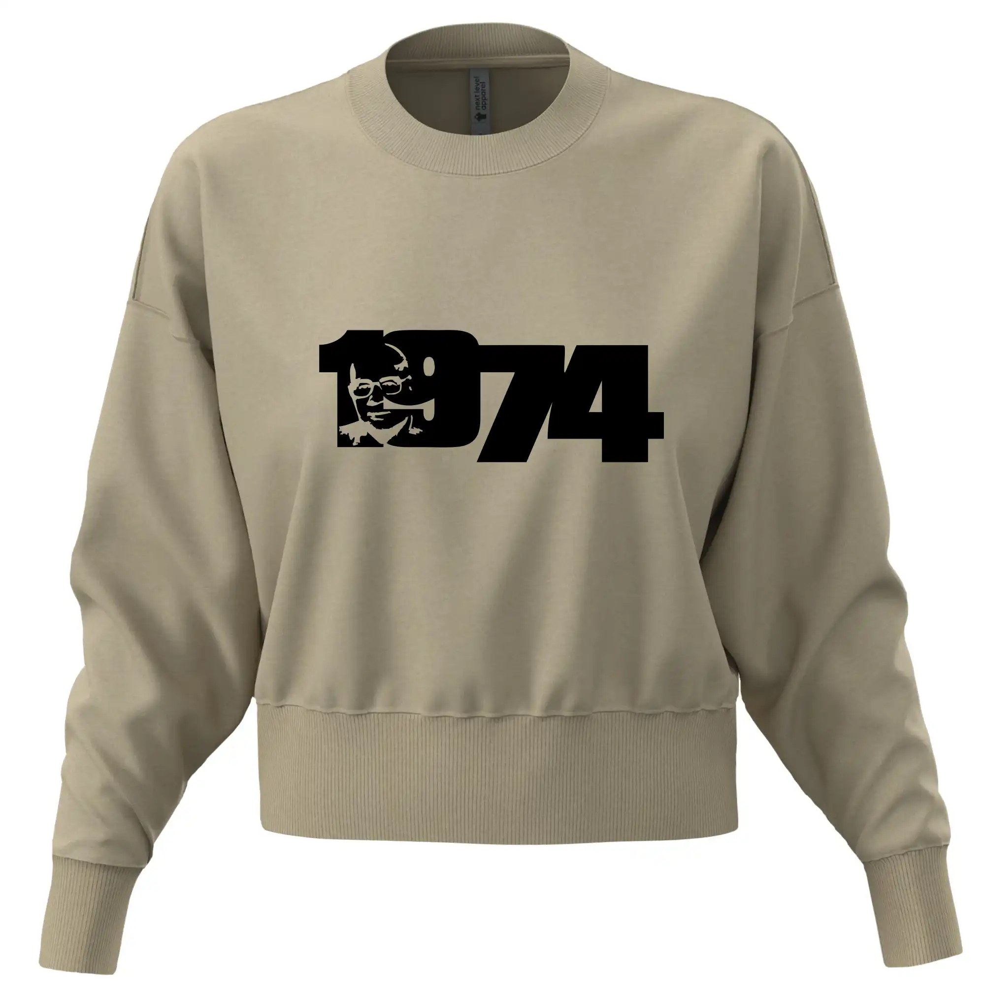 Tričká k narodeninám - Husákovo dieťa - 1974 - Mikina oversize crop OVERSIZE