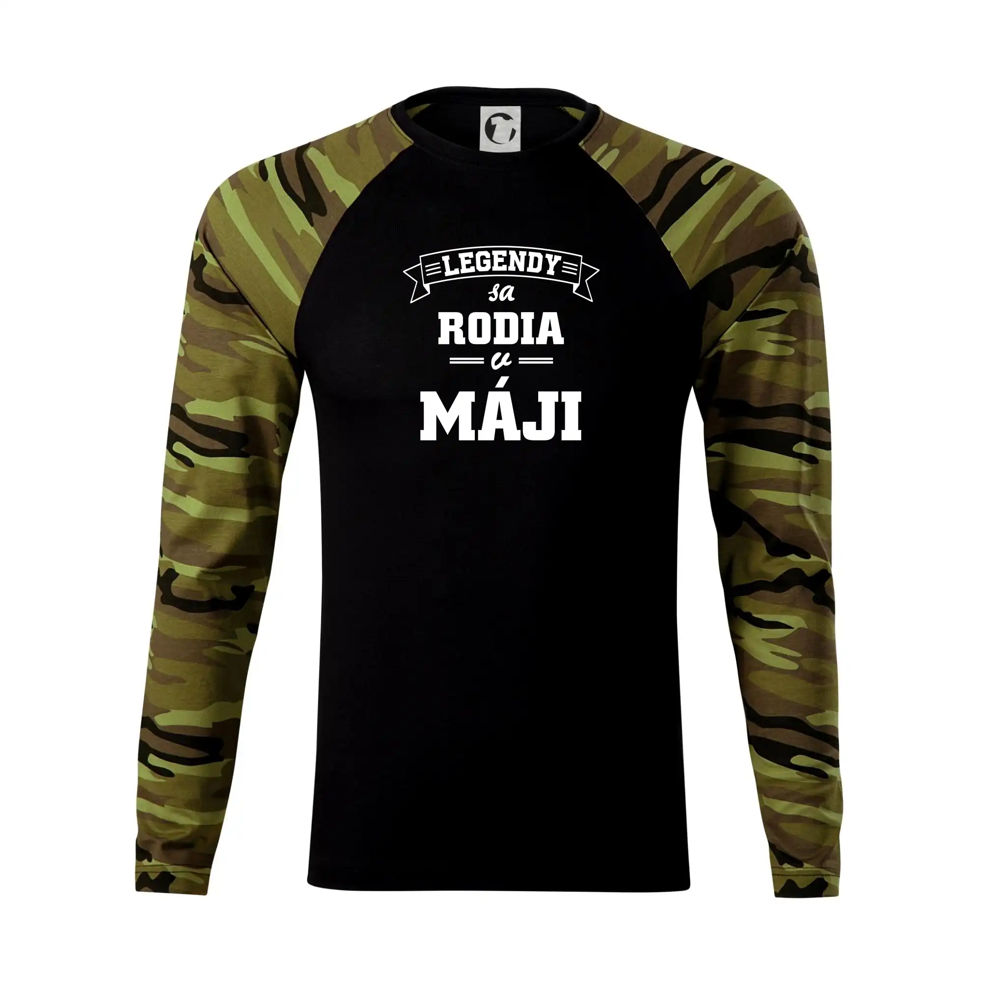 Tričká pre narodených v máji - Legendy sa rodia v máji - Camouflage LS