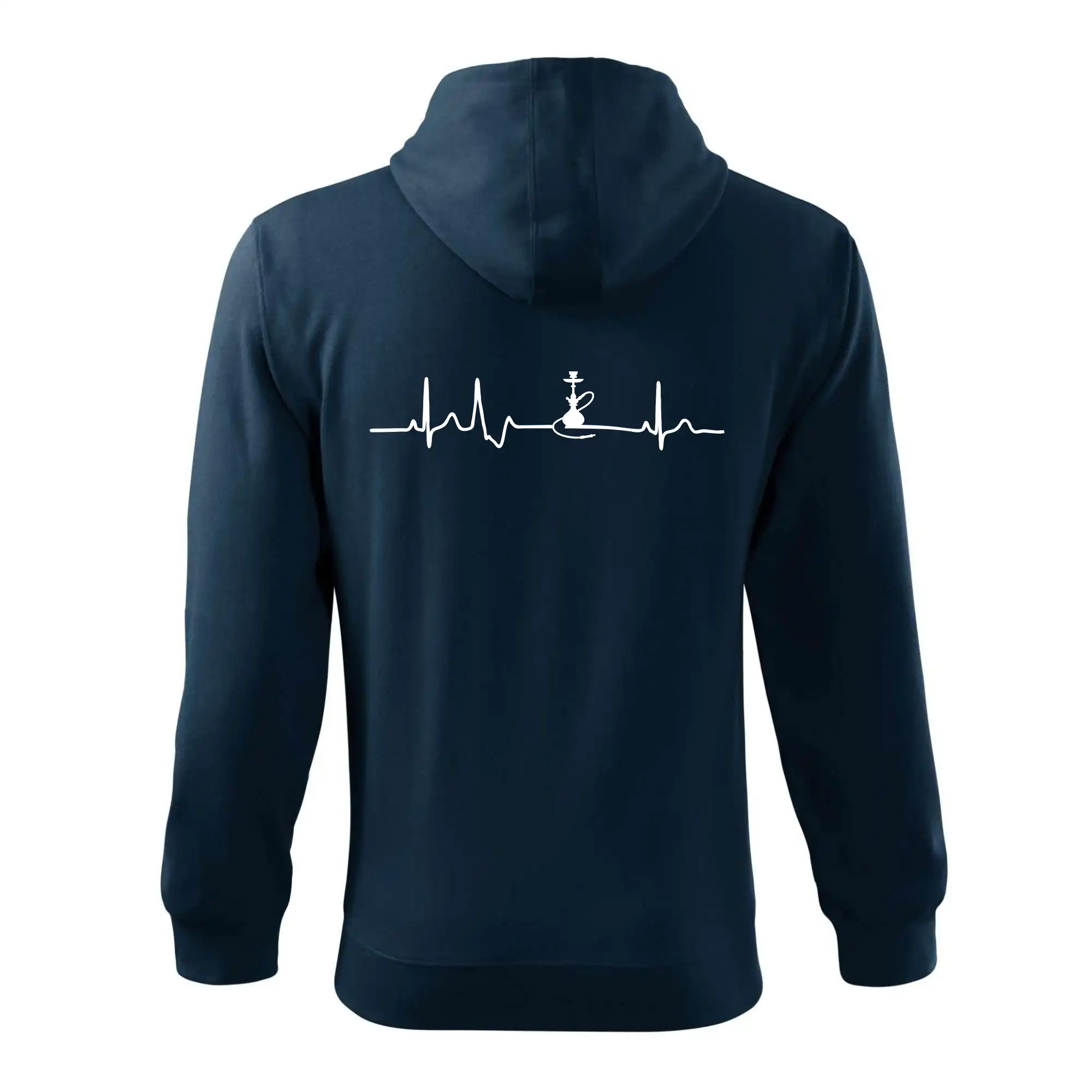 EKG shisha - Mikina s kapucňou na zips trendy zipper