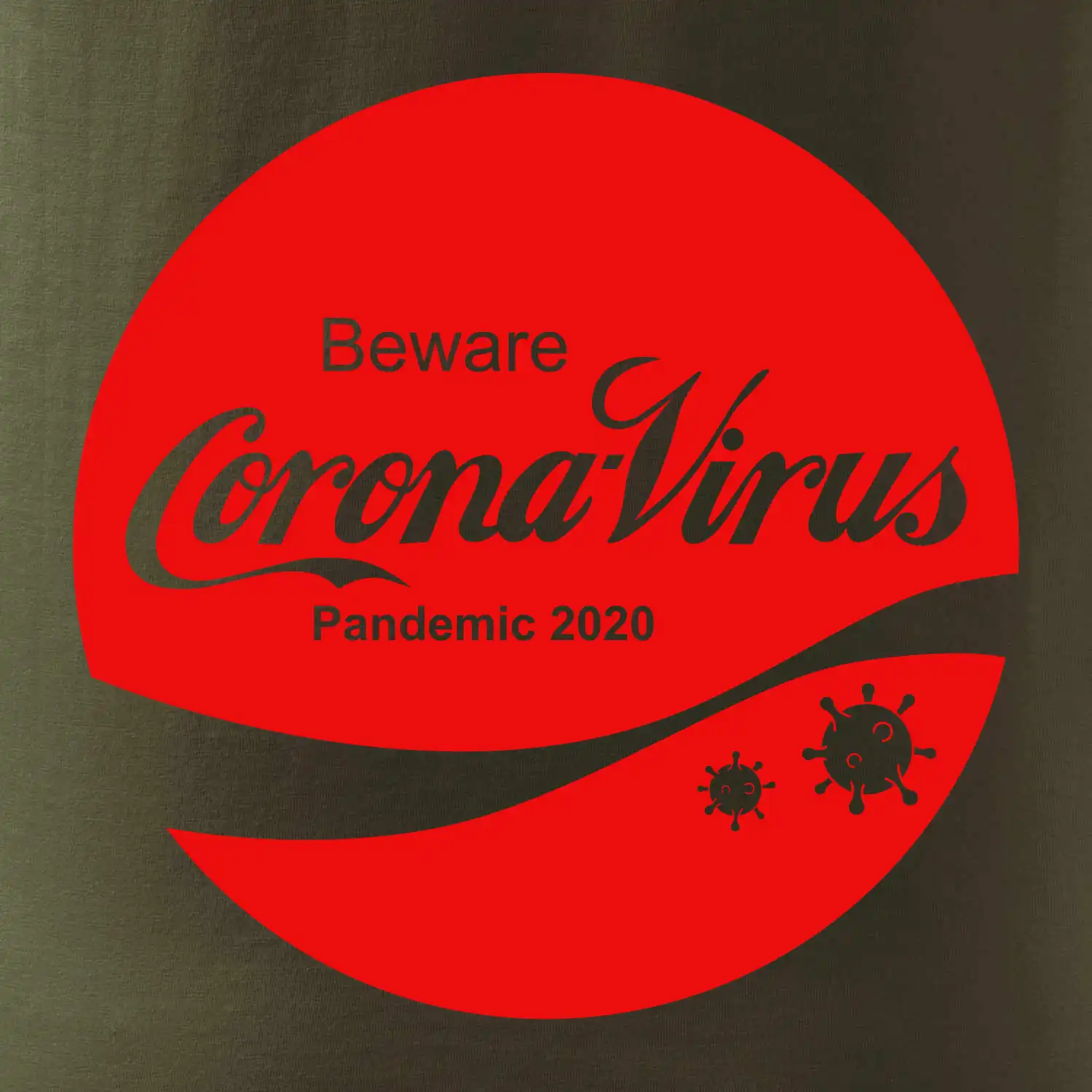 Corona virus pandemic logo