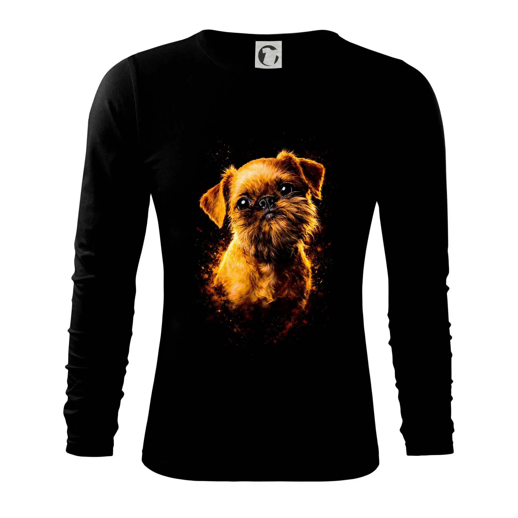 Ostatné psie plemená - Obrázok poltón Bruselský grifon - Tričko s dlhým rukávom FIT-T long sleeve