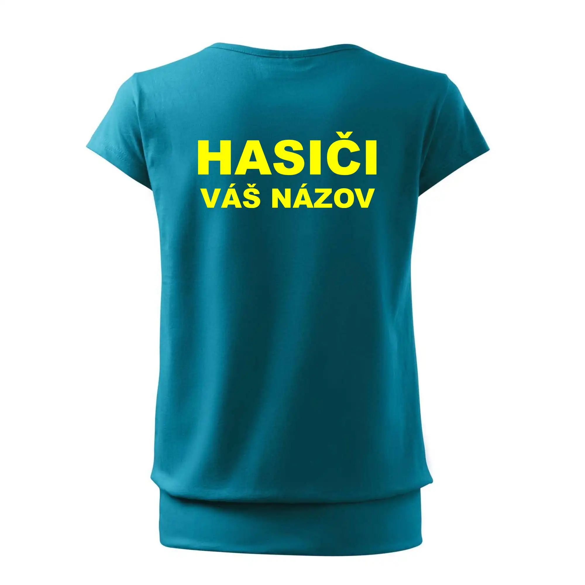 Hasiči - žltý nápis - váš názov zboru