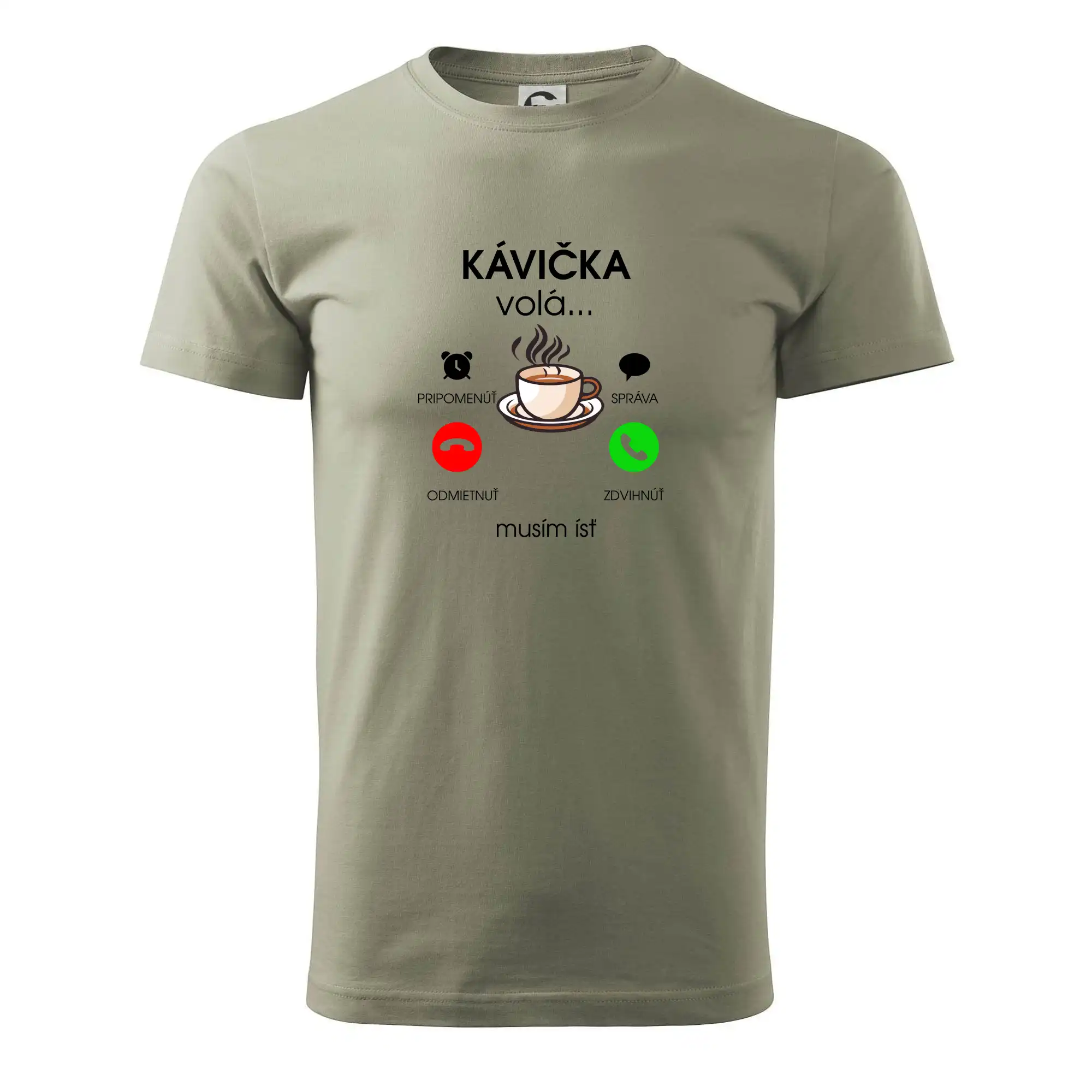Motívy pre baristu a milovníkov kávy - Kávička volá - Pánske tričko nižšej gramáže