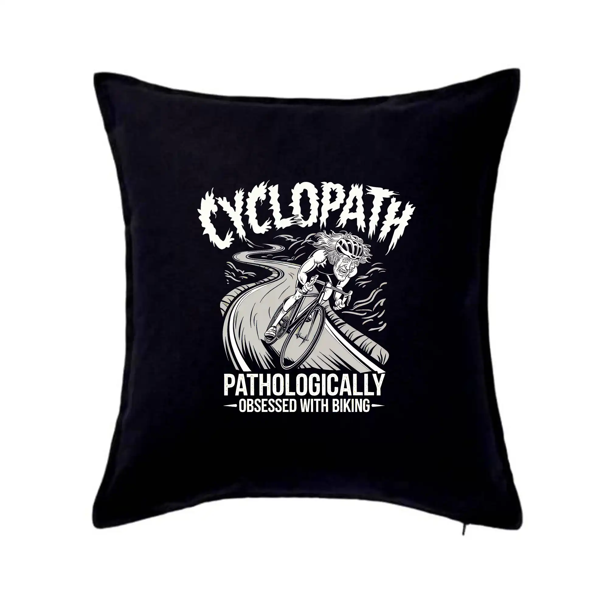 Tričko ako darček pre cyklistu - Pathologically Obsessed with Biking - Vankúš 50x50