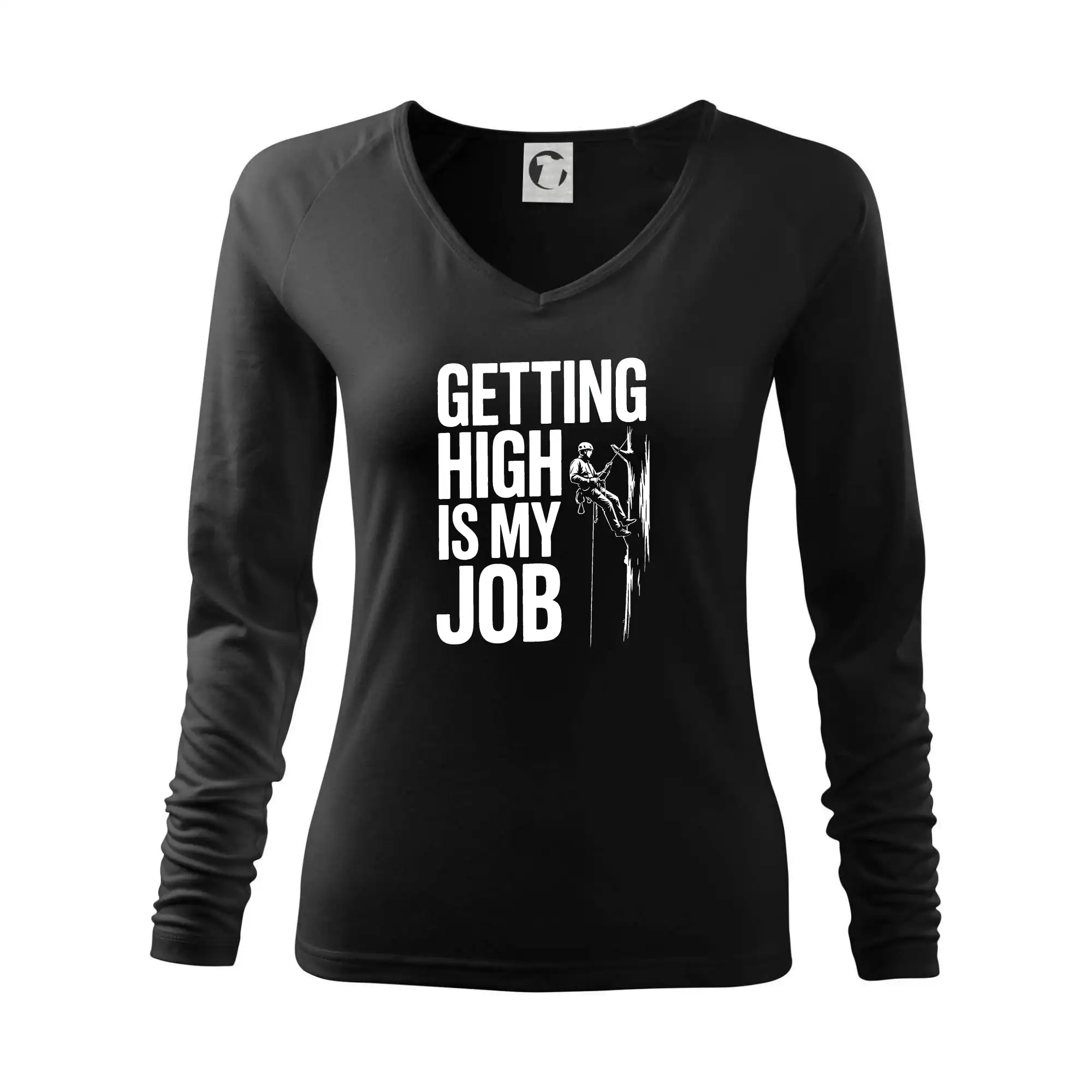 Trička pro horolezcov - Getting High is my job - Tričko dámske Elegance