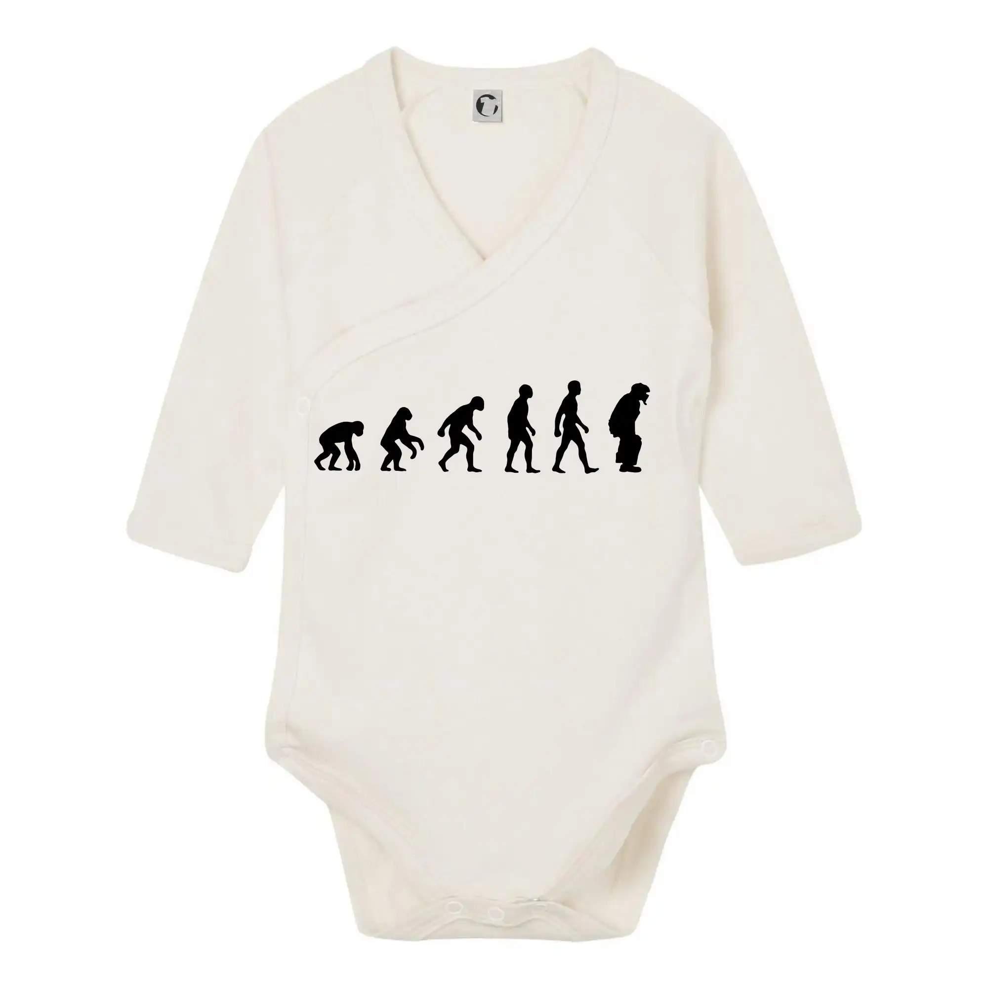 Tričká baseball - Evolúcia baseball chytač - Body zavinovacie s dlhým rukávom