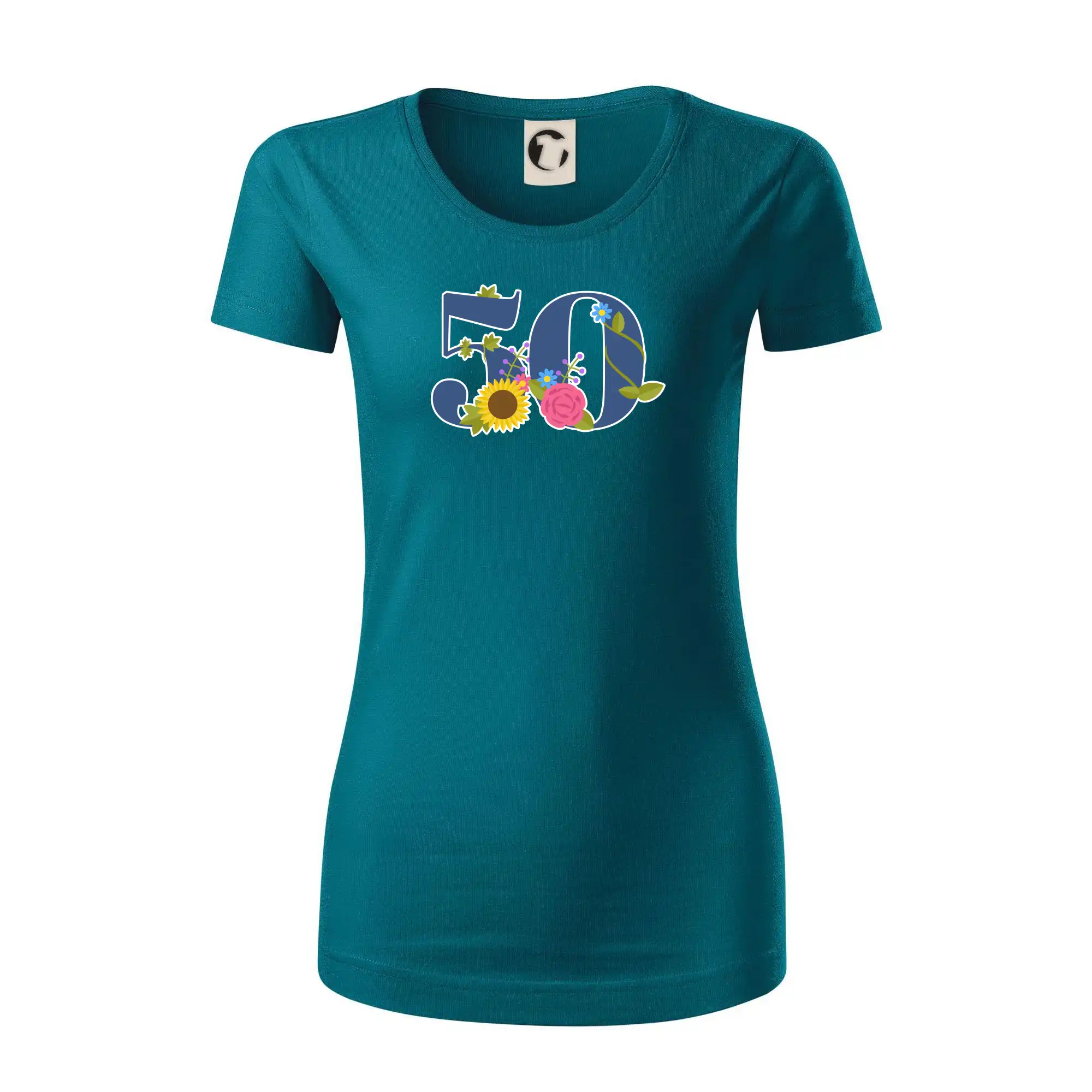 Květinové číslo kreslené - 50