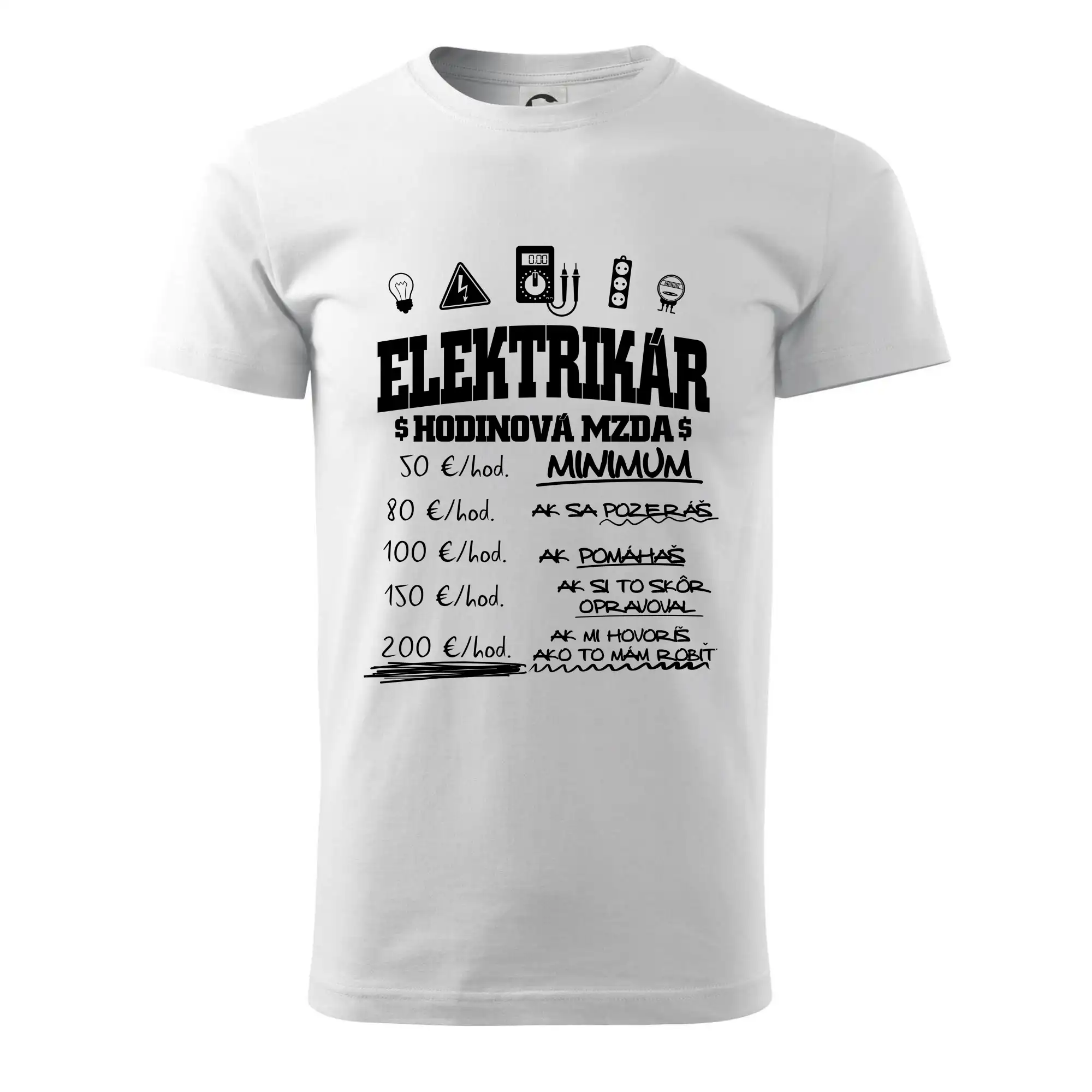 Hodinová mzda elektrikár SK