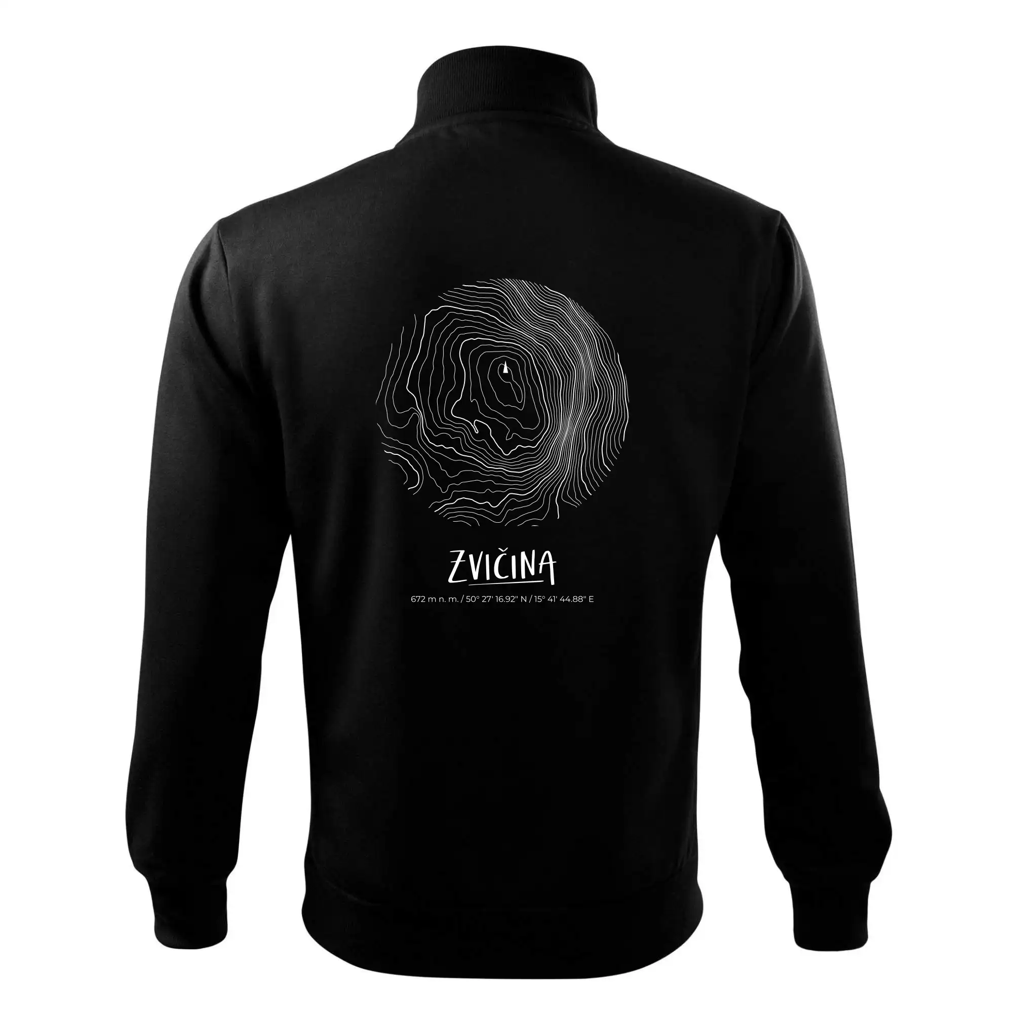 Zvičina - vrstevnice v kruhu