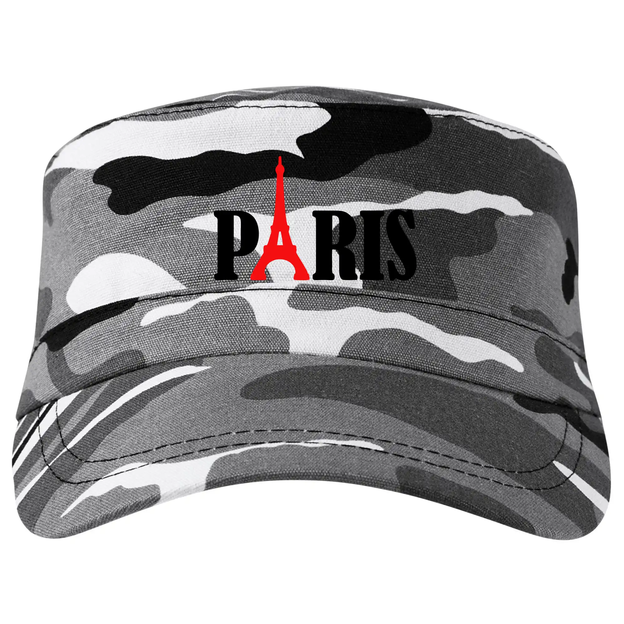 Tričká Francúzsko - Paris nápis Eiffelova veža - Šiltovka CAMO