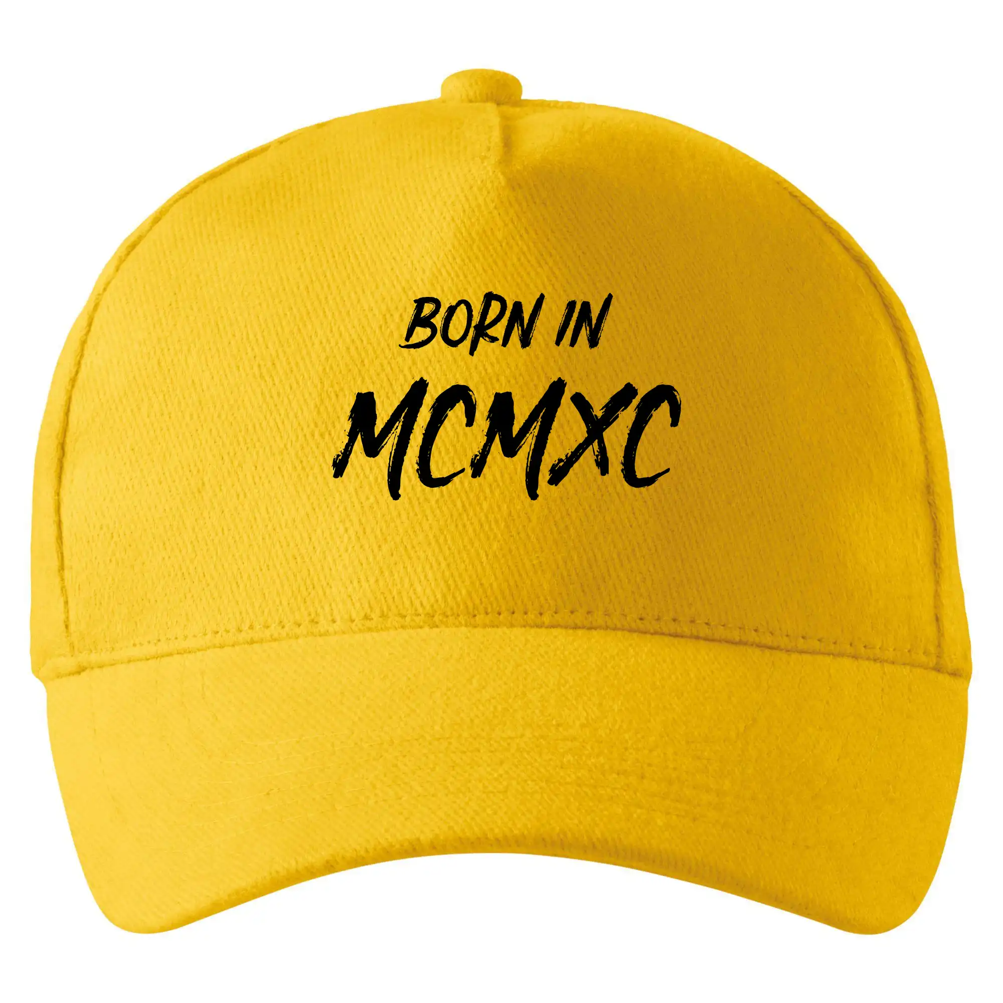Trička s ročníkom 1990 - Born in - Rímske číslo 1990 - Šiltovka so zahnutým šiltom a mosaznou sponou