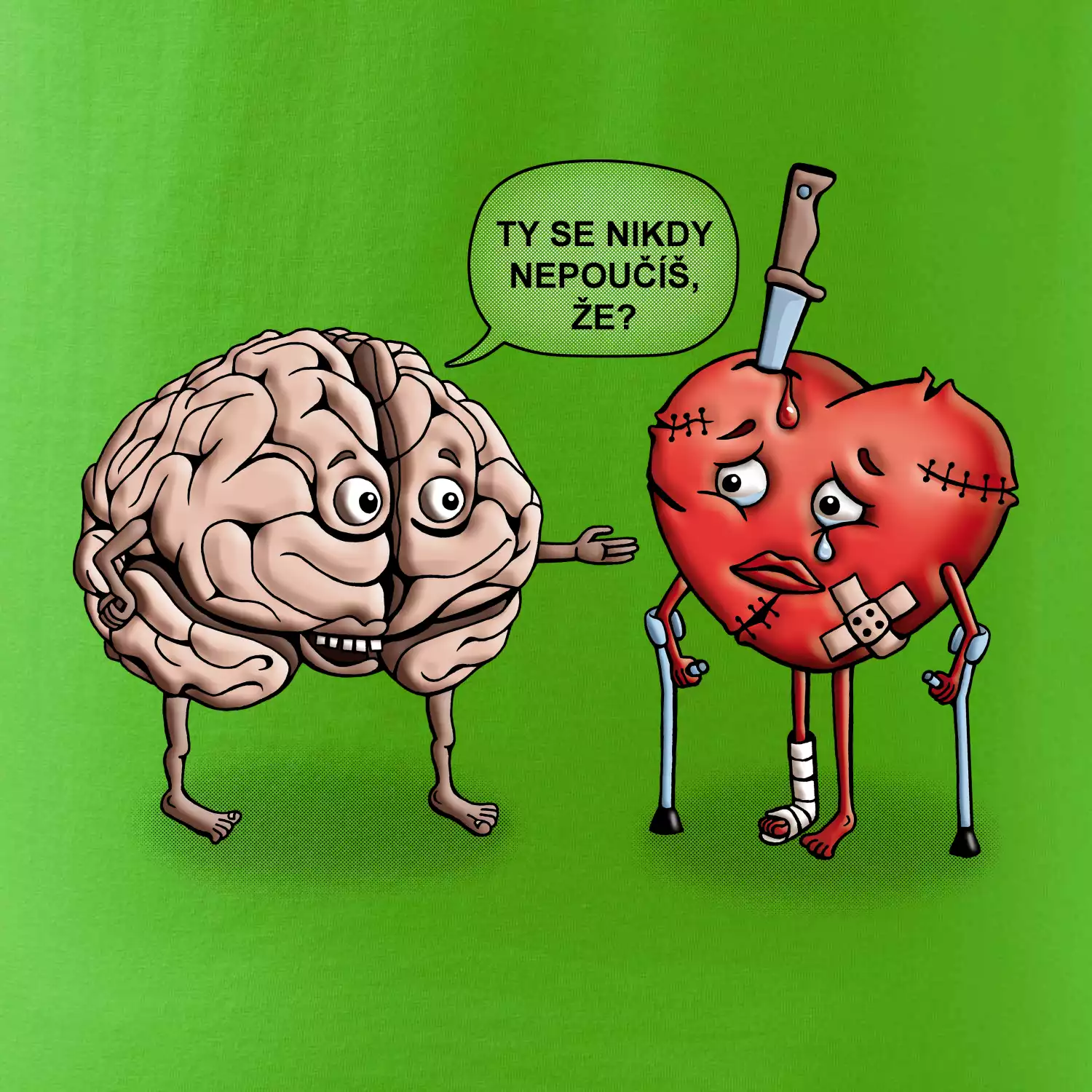 Mozek a srdce - poučení (Hana-creative)
