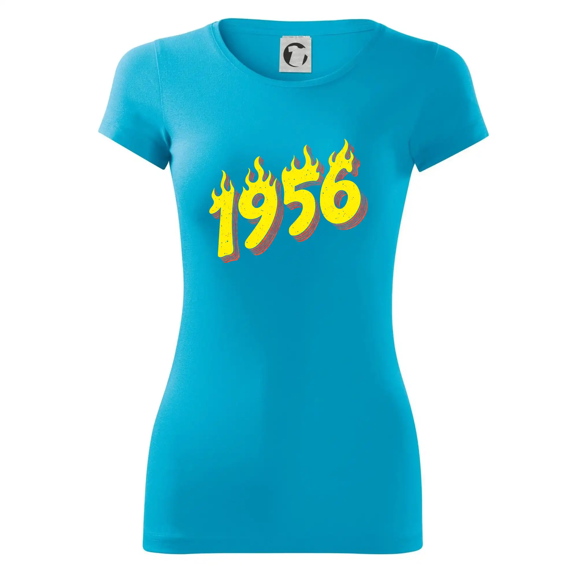 Trička s ročníkom 1956 - Narodeniny v ohni 1956 - Dámske tričko Glance - Priliehavejší strih