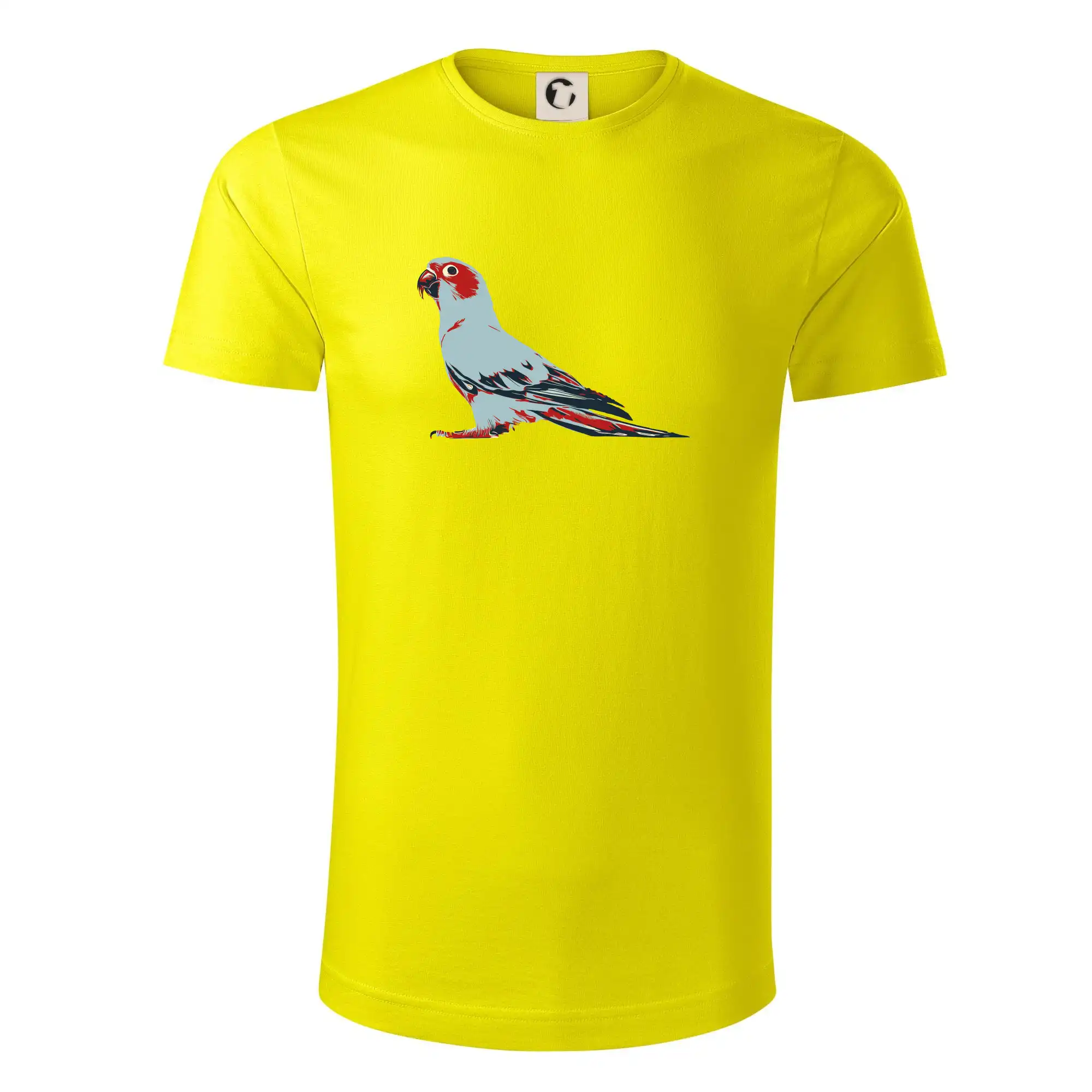 Tričká so zvieratami - Papoušek vintage - Tričko z organickej bavlny
