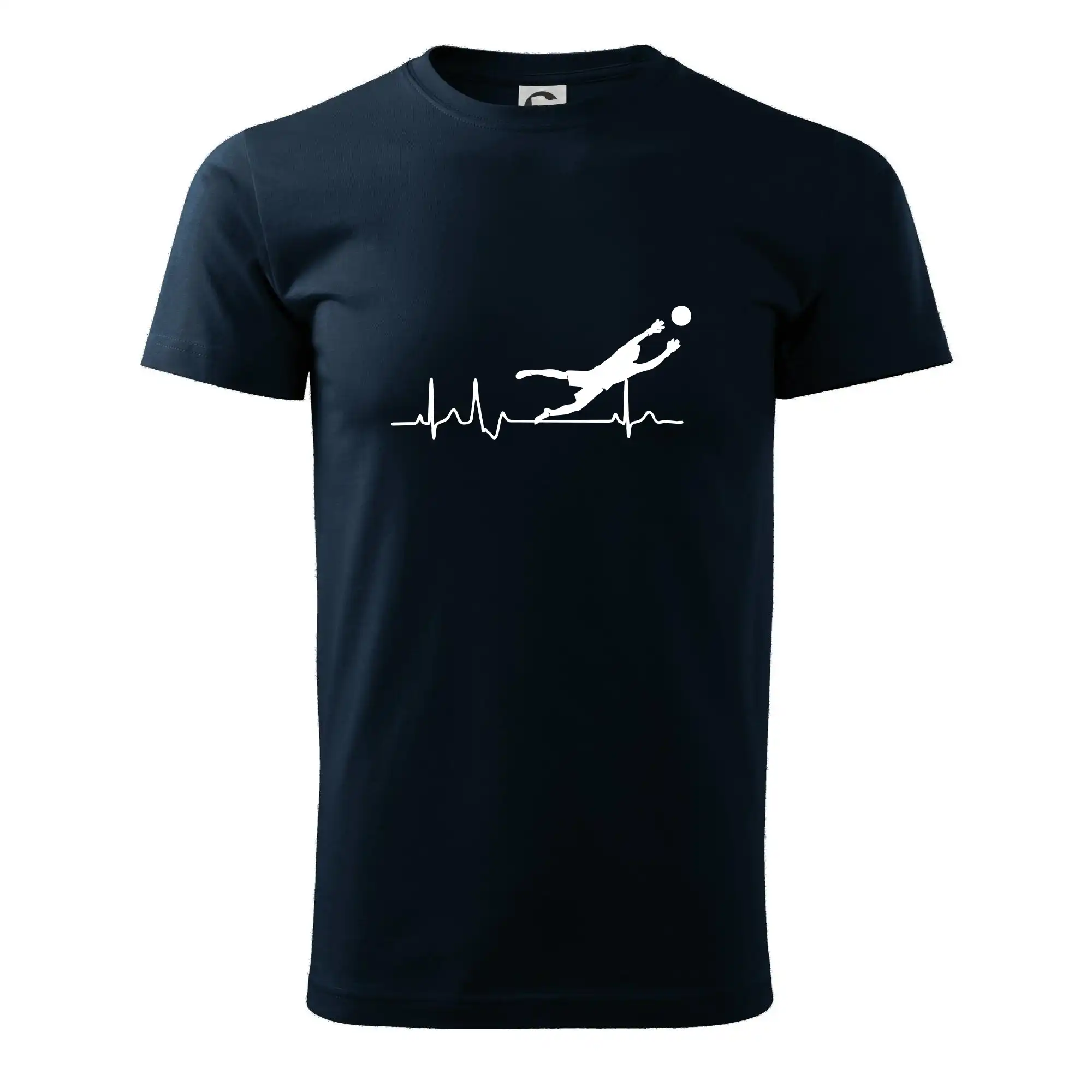 Tričká pre futbalistov - Ekg futbal brankár - Pánske tričko nižšej gramáže
