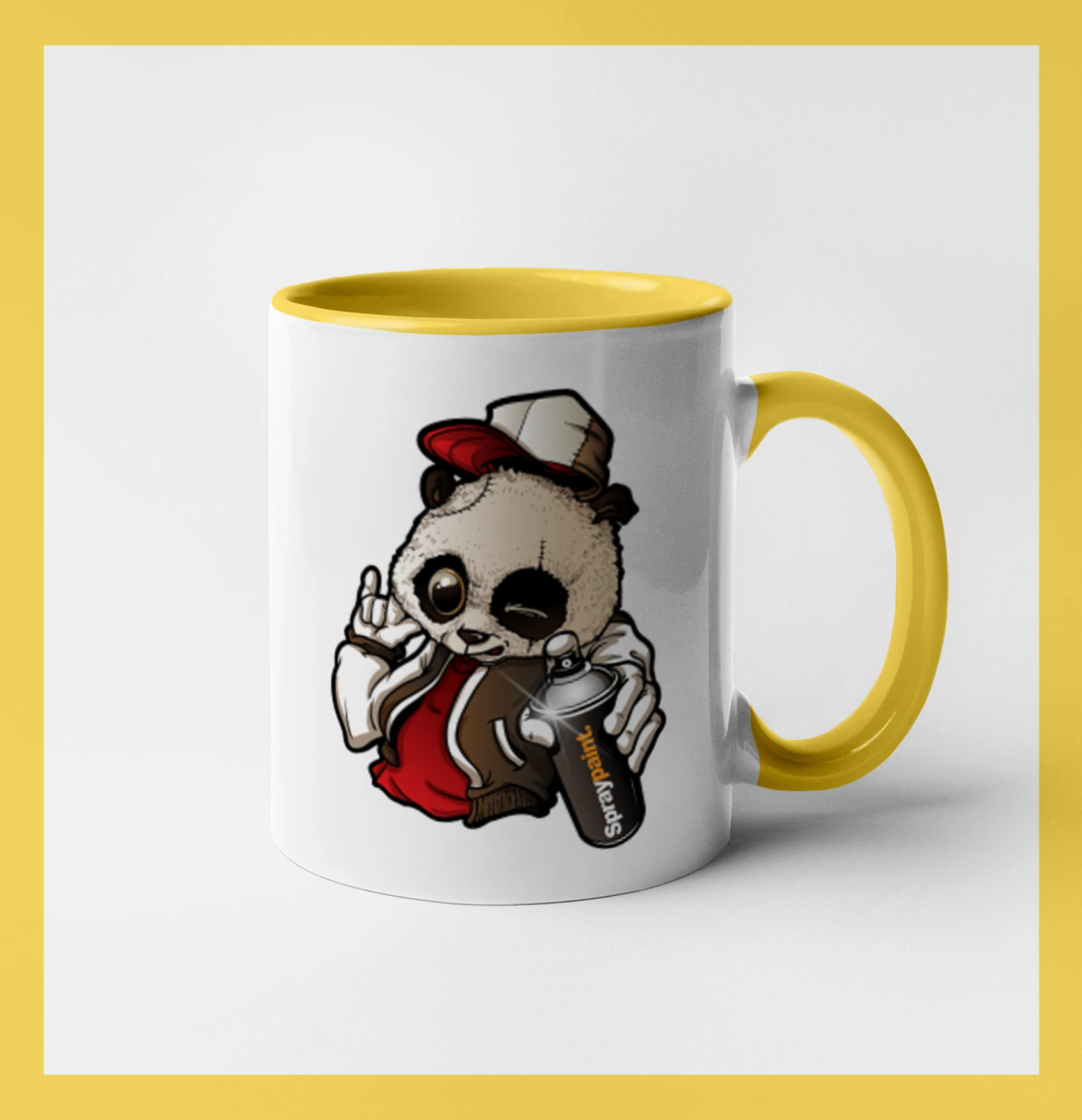 Grafické tričká - Graffiti panda - Hrnček 