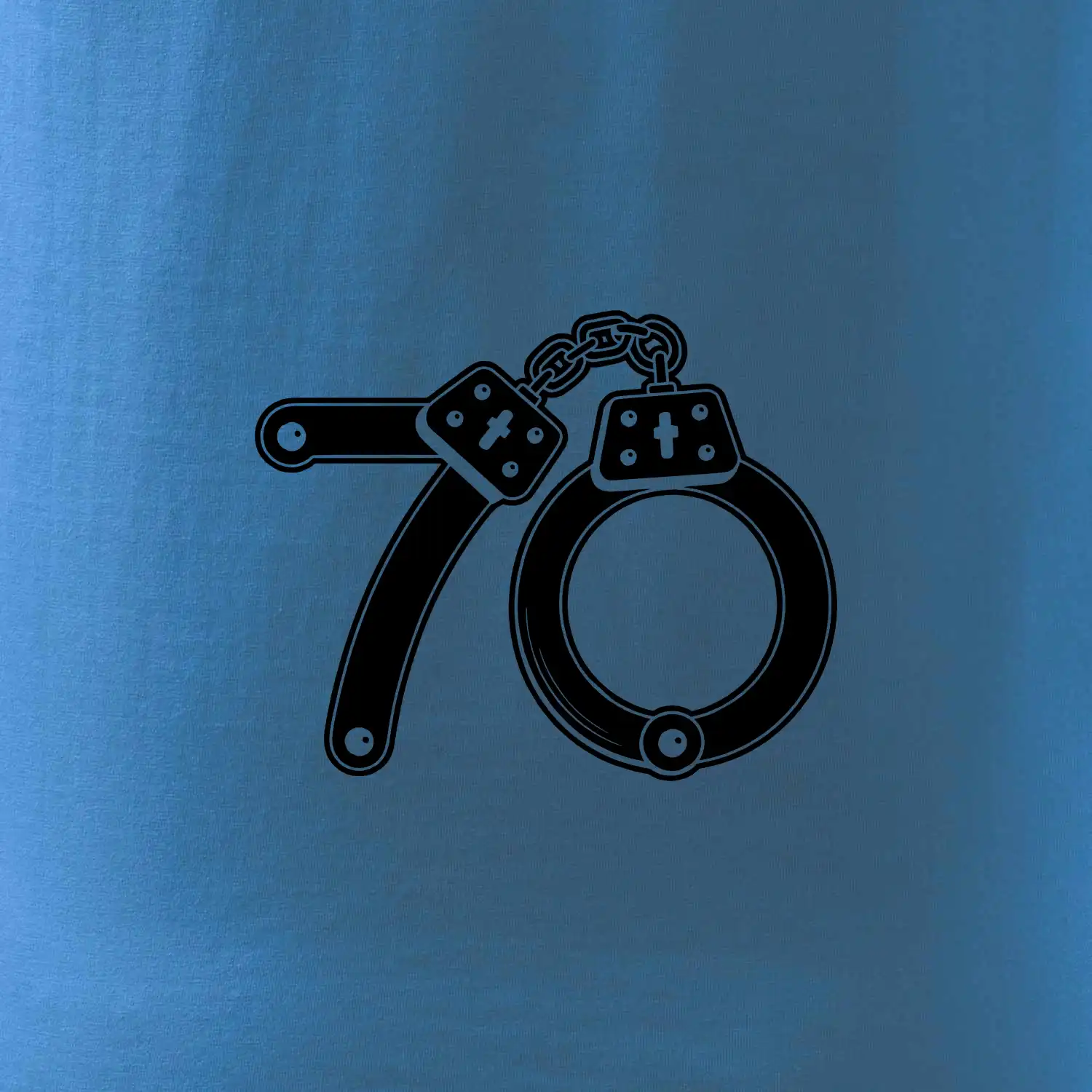 Narozeninové tričko pro policajta - pouta 70