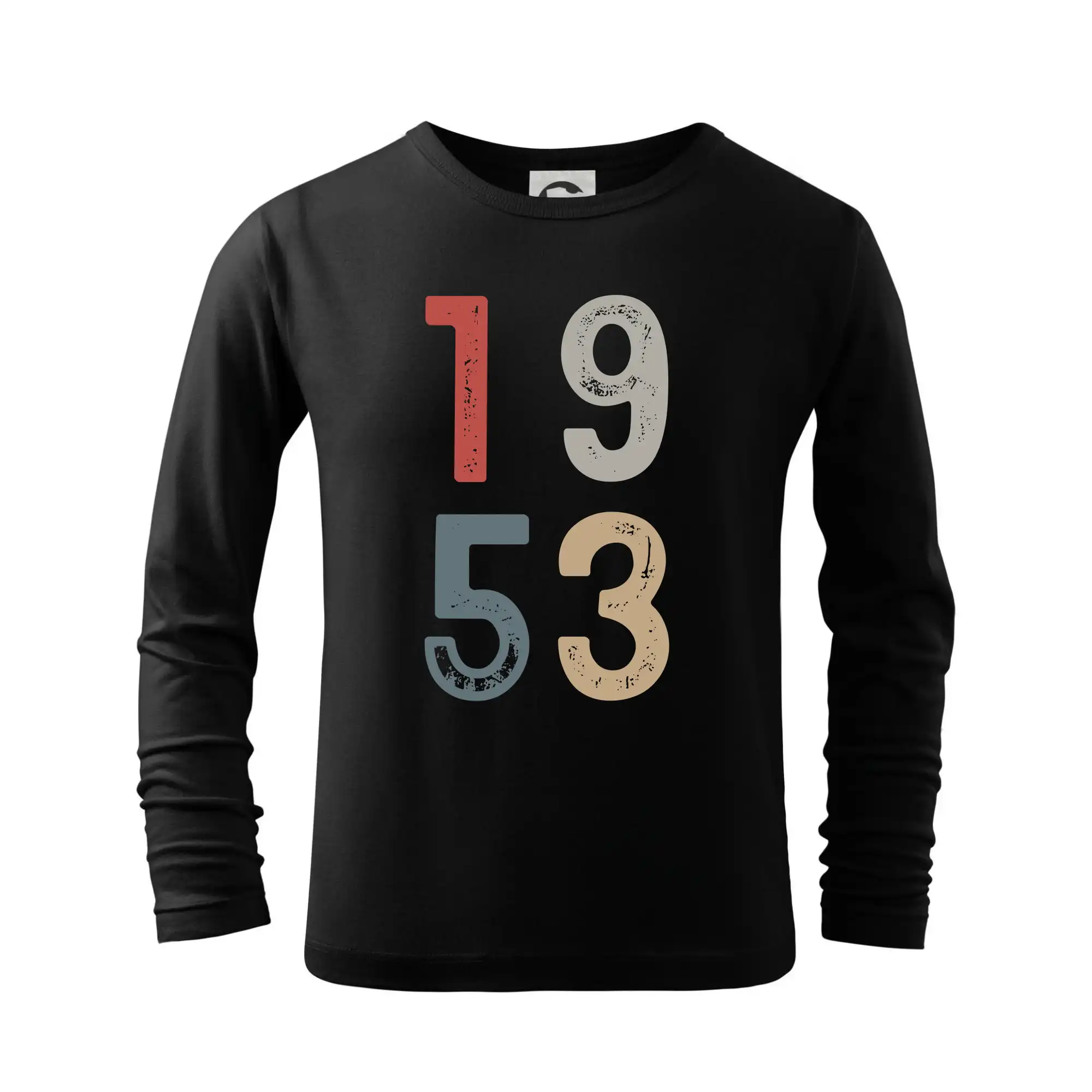 Tričká k narodeninám - Vintage číslica 1953 - Tričko detské Long Sleeve