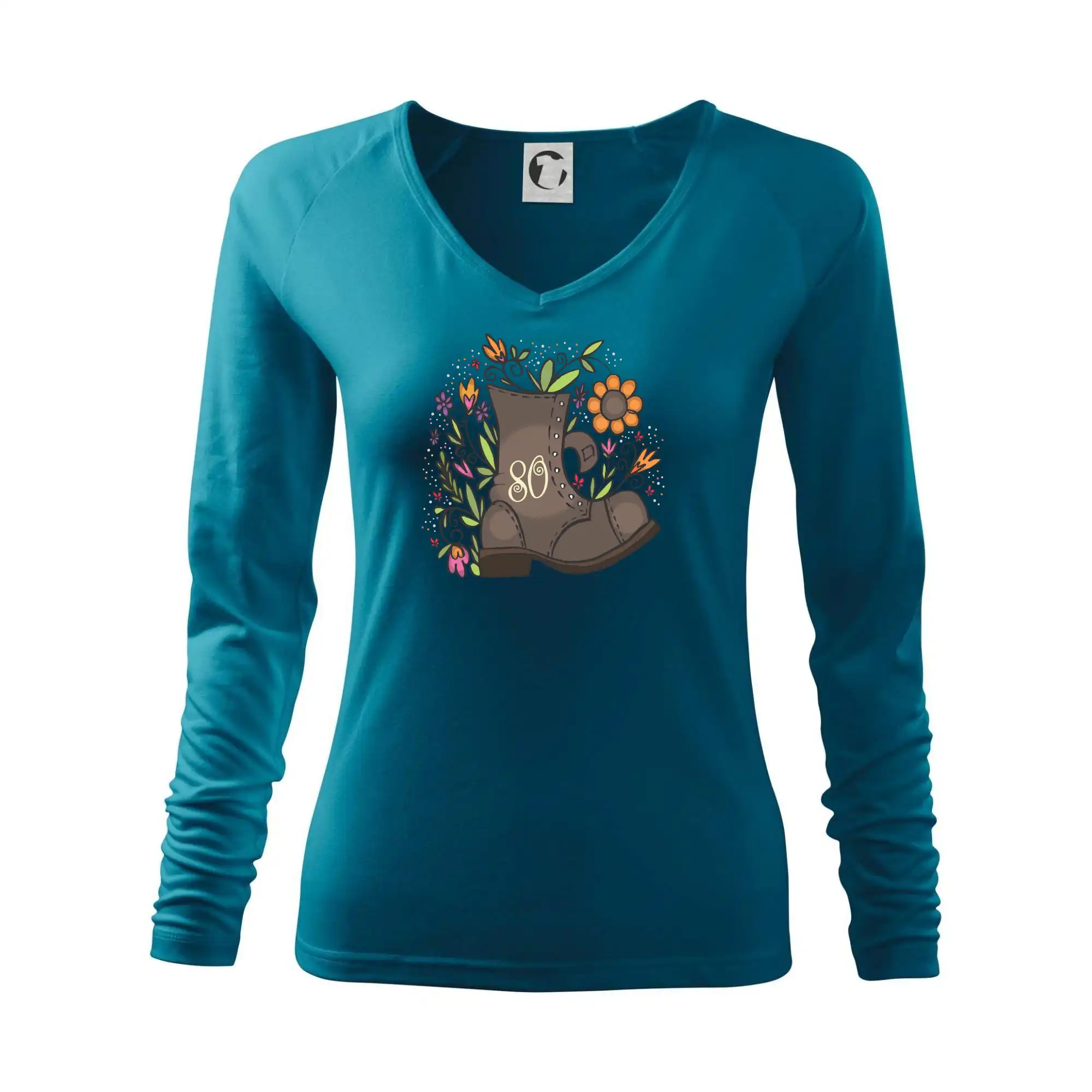 Tričko k osemdesiatinám - Stará topánka 80 - Tričko dámske Elegance