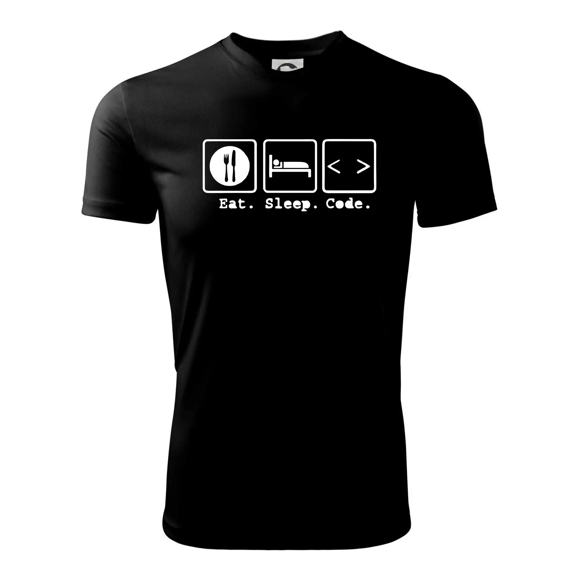 Eat sleep repeat - Eat sleep Code - Detské tričko športové