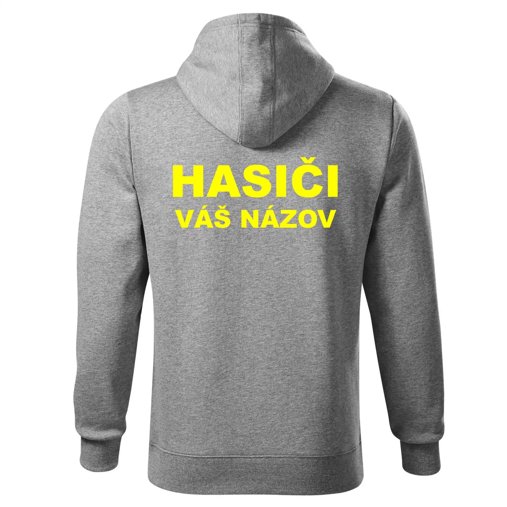 Hasiči - žltý nápis - váš názov zboru