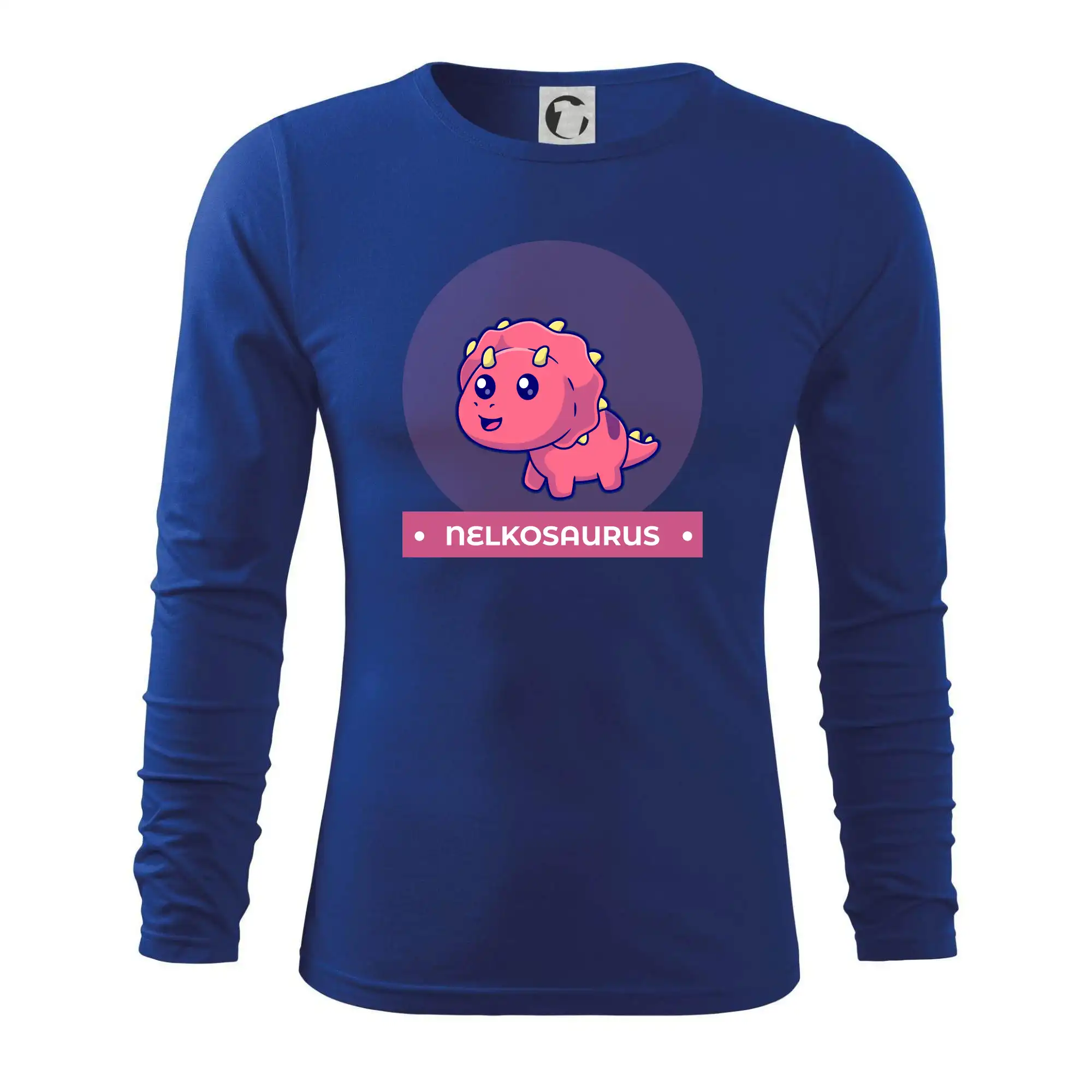 Detské tričká, mikiny a body s originálnymi potlačami | Veselé motívy pre chlapcov aj dievčatá - Dinosaurie mená - růžový dinosaurus - Tričko s dlhým rukávom FIT-T long sleeve