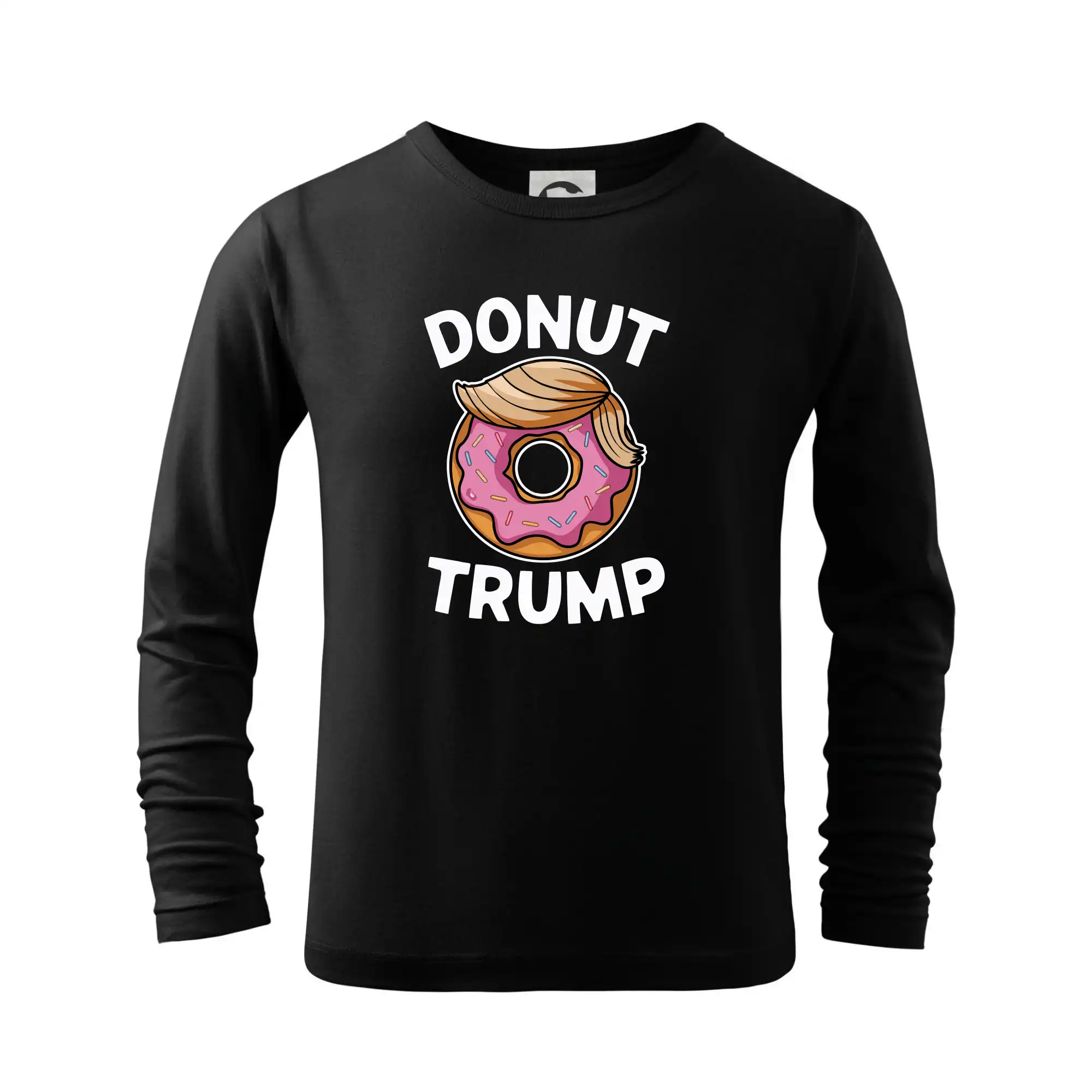 Politické tričká - Donut Trump - Tričko detské Long Sleeve